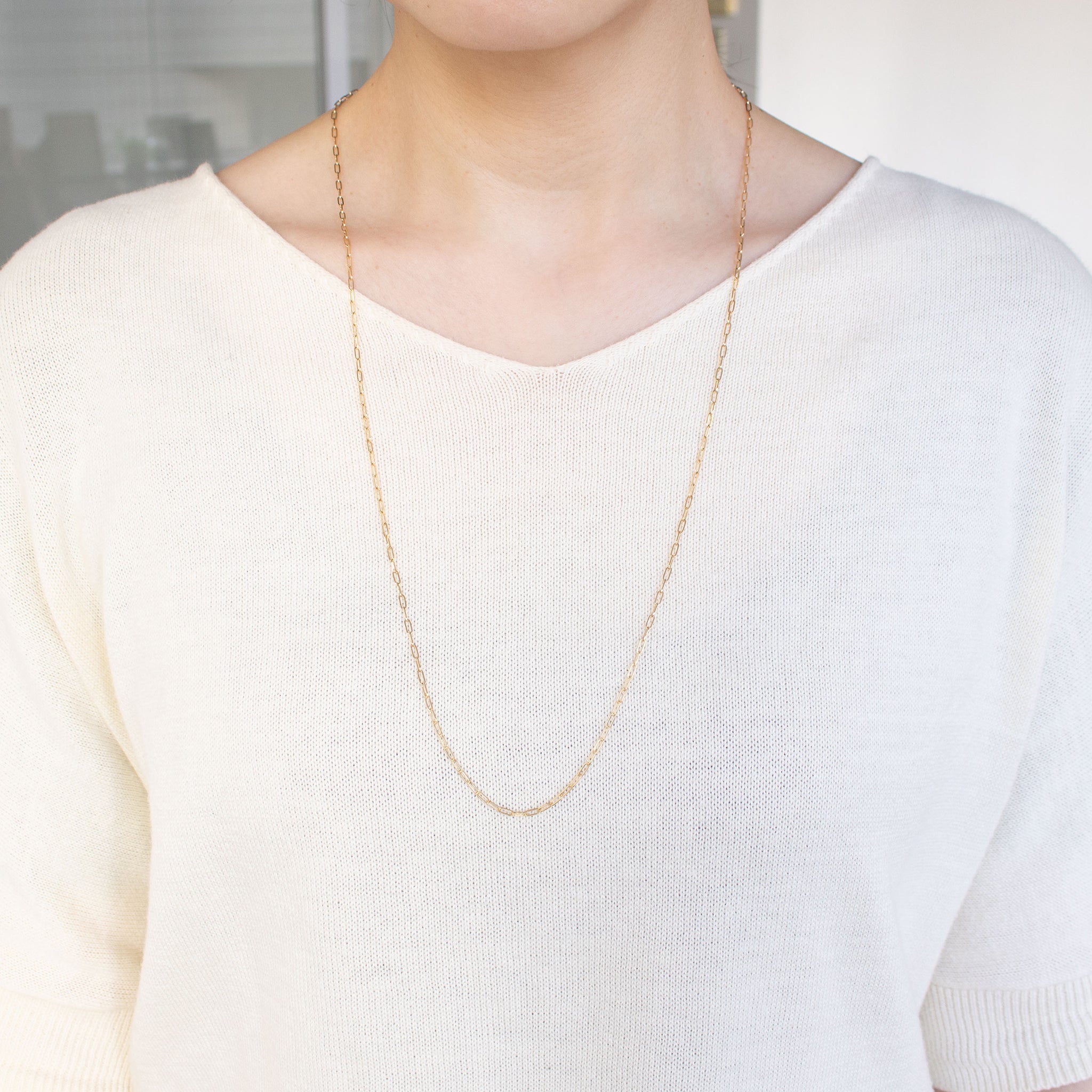 【限定5点】K18ネックレス(ロング/70cm)《26C20129》