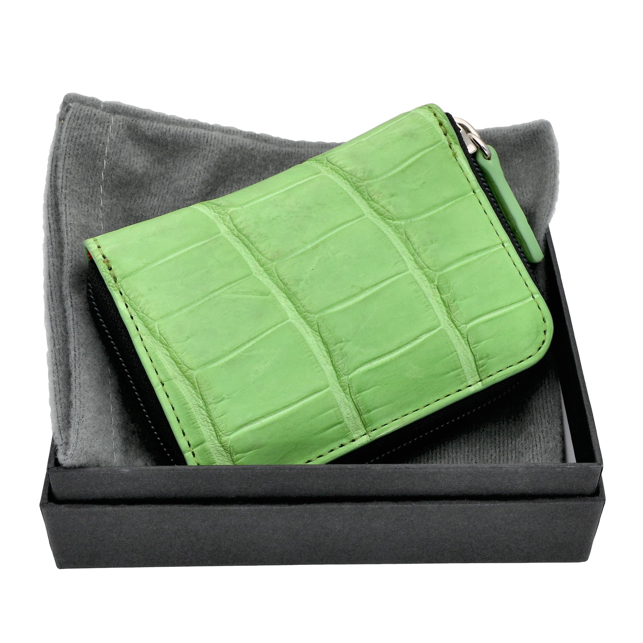 コインケース(ライム/クロコダイル/牛革)《26C30104》