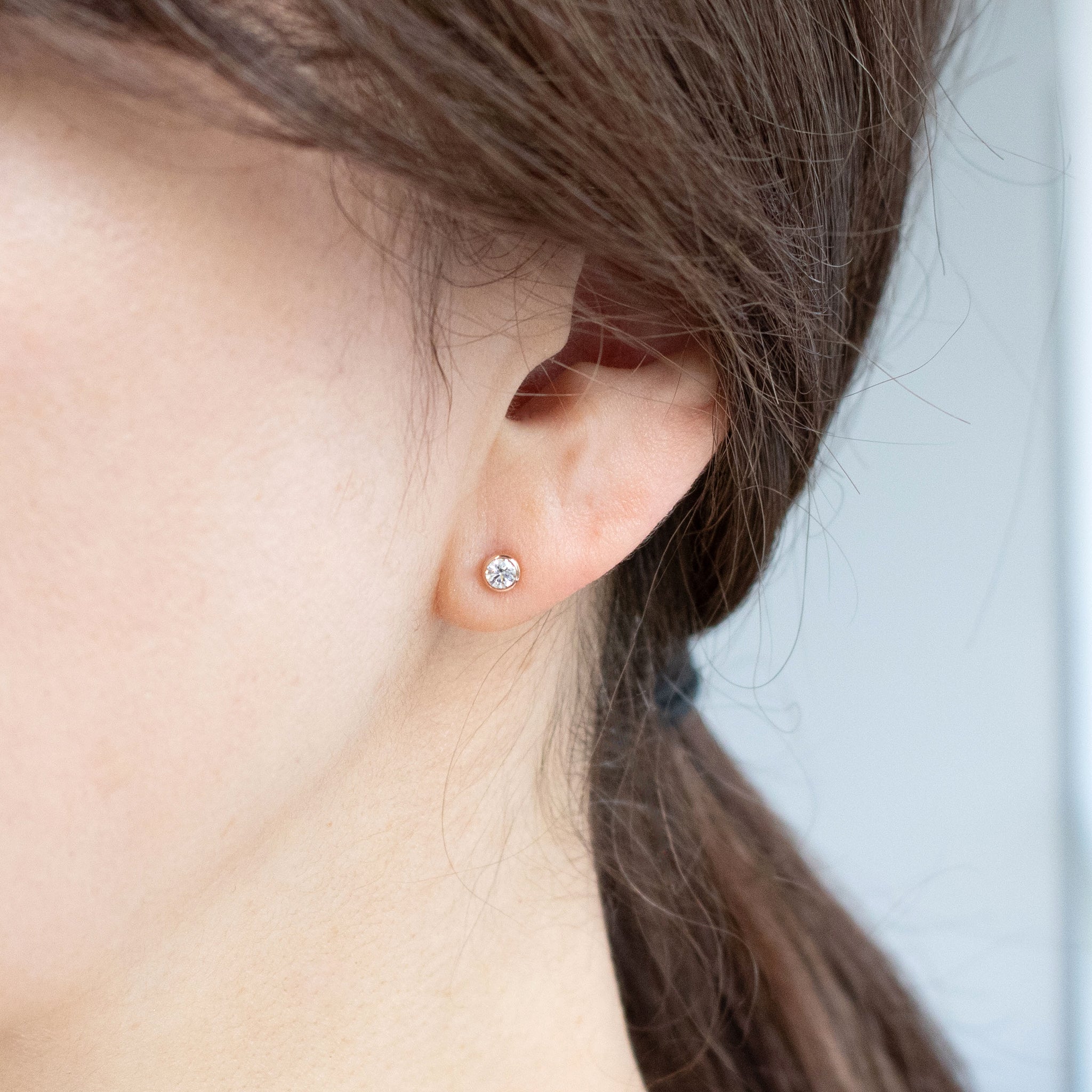 ダイヤモンド K18ピアス(計0.20カラット/Dカラー/SIクラス/3EX/H&C/4月誕生石/グレーディングレポート付)《26C30115》