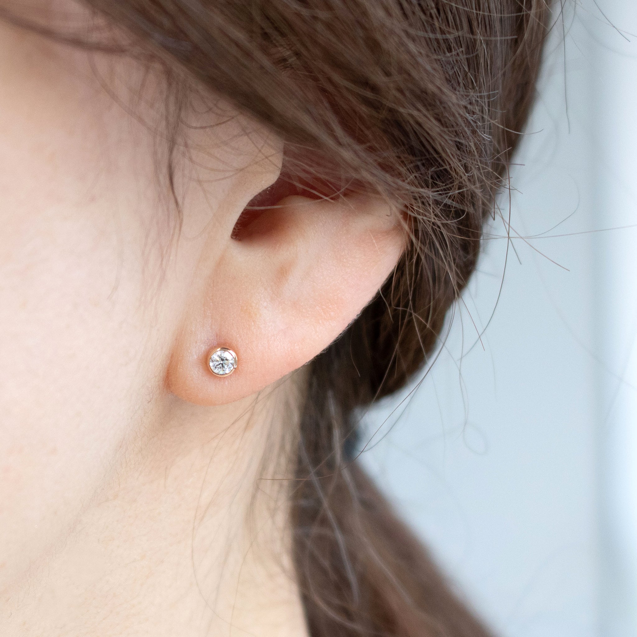 ダイヤモンド K18ピアス(計0.20カラット/Dカラー/SIクラス/3EX/H&C/4月誕生石/グレーディングレポート付)《26C30115》