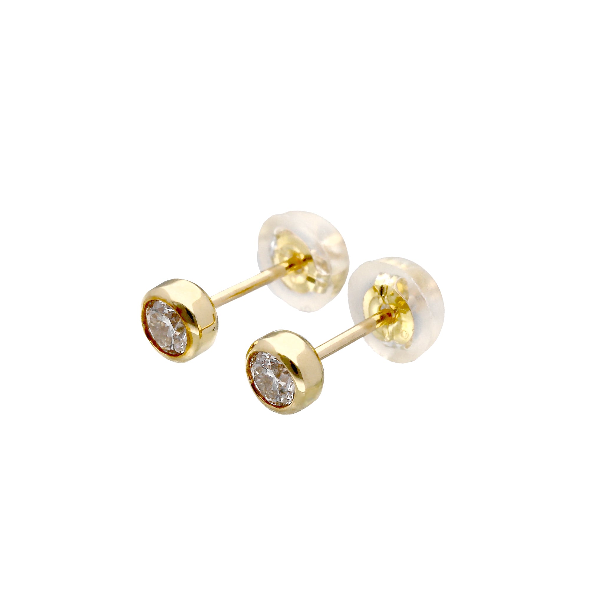 ダイヤモンド K18ピアス(計0.20カラット/Dカラー/SIクラス/3EX/H&C/4月誕生石/グレーディングレポート付)《26C30116》