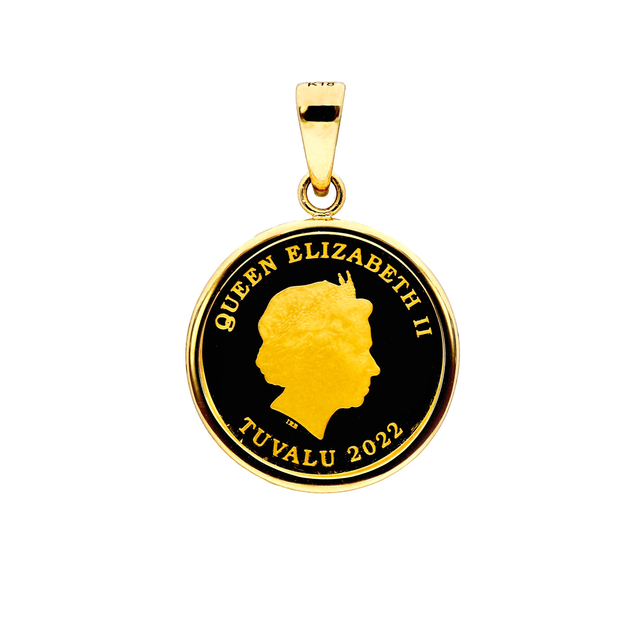 K24/K18ペンダント(純金/コイン/ネコモチーフ/1/25oz)《26C40131》