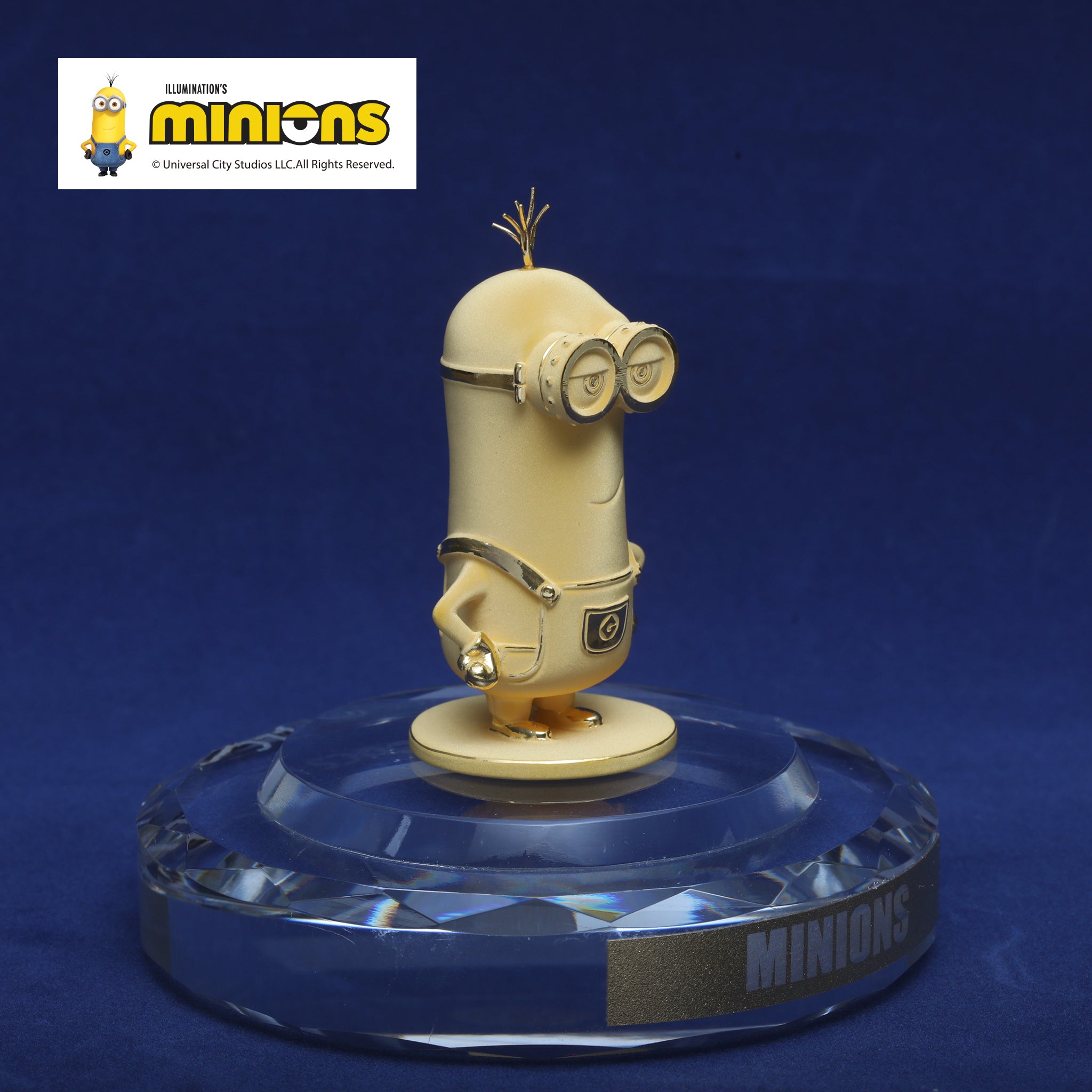K24金製品(純金/minions/ミニオンズ/Kevin/フィギア/13g/造幣局品位刻印付)《26C60106》