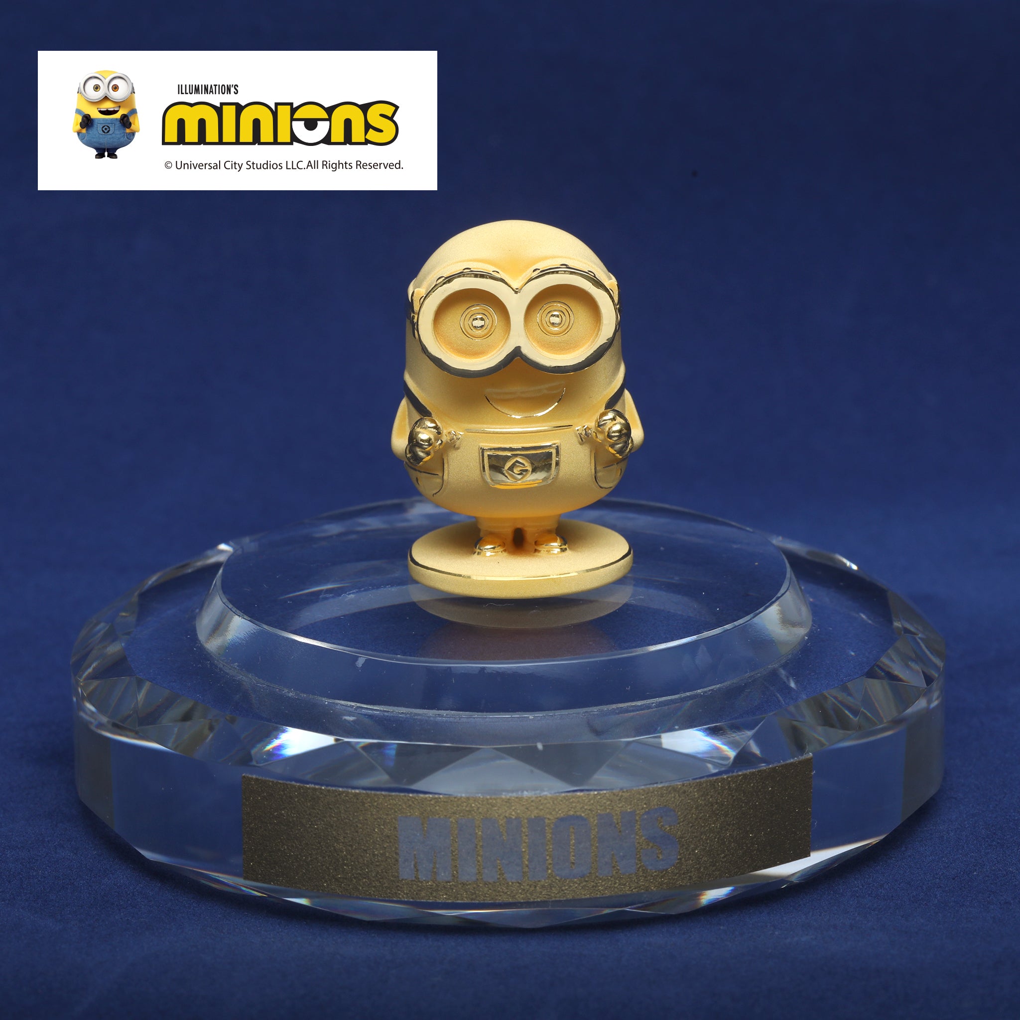 K24金製品(純金/minions/ミニオンズ/Bob/フィギア/9g/造幣局品位刻印付)《26C60109》