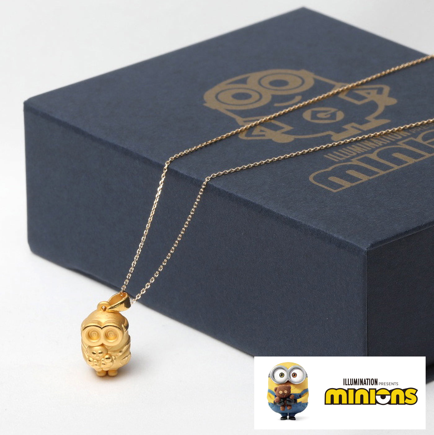 K24/K18ネックレス(純金/minions/ミニオンズ/Bob&Tim)《26C60111》