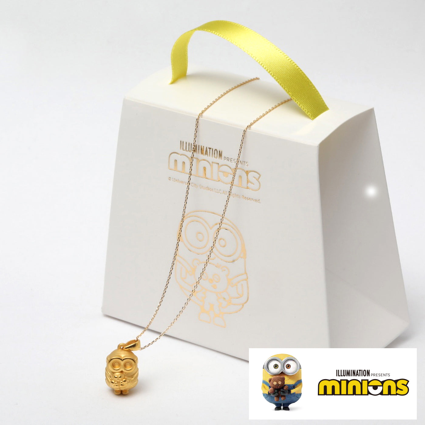 K24/K18ネックレス(純金/minions/ミニオンズ/Bob&Tim)《26C60111》