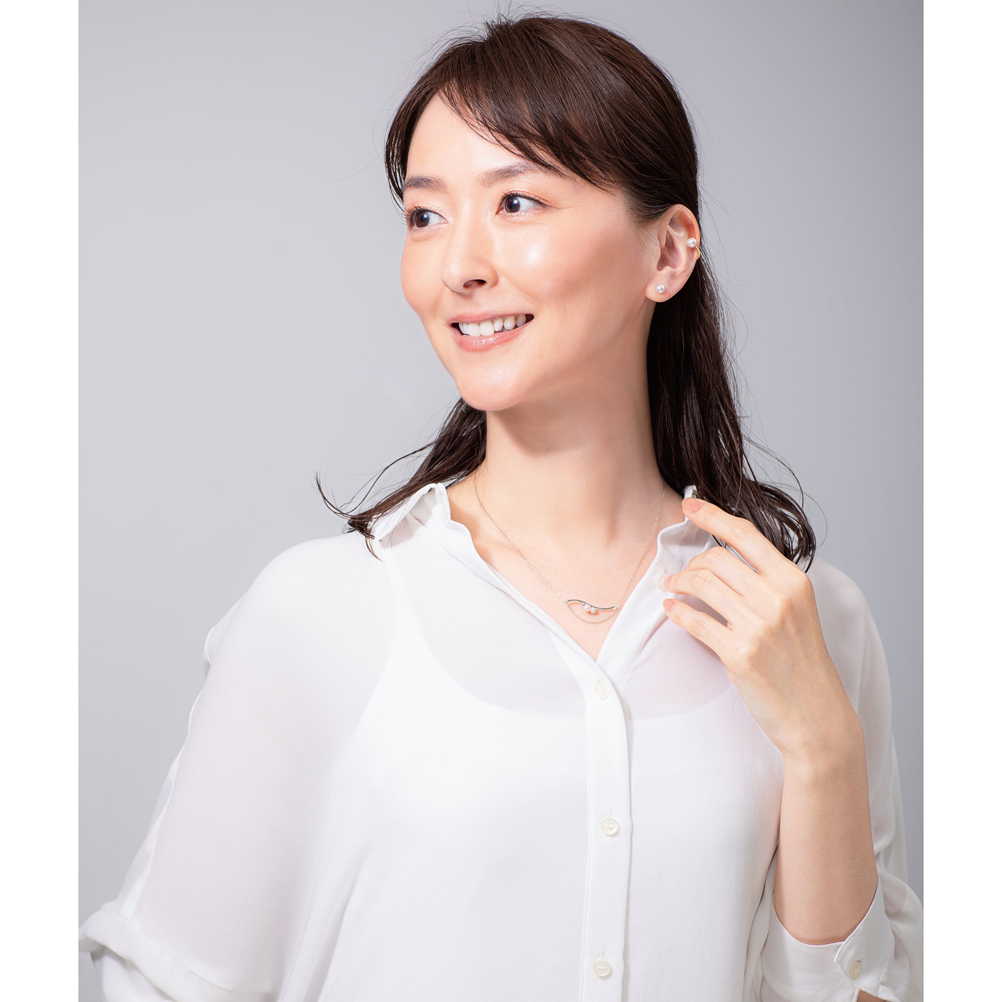 パール K14ピアス(アコヤ真珠/5mm/6月誕生石)《26H00205》