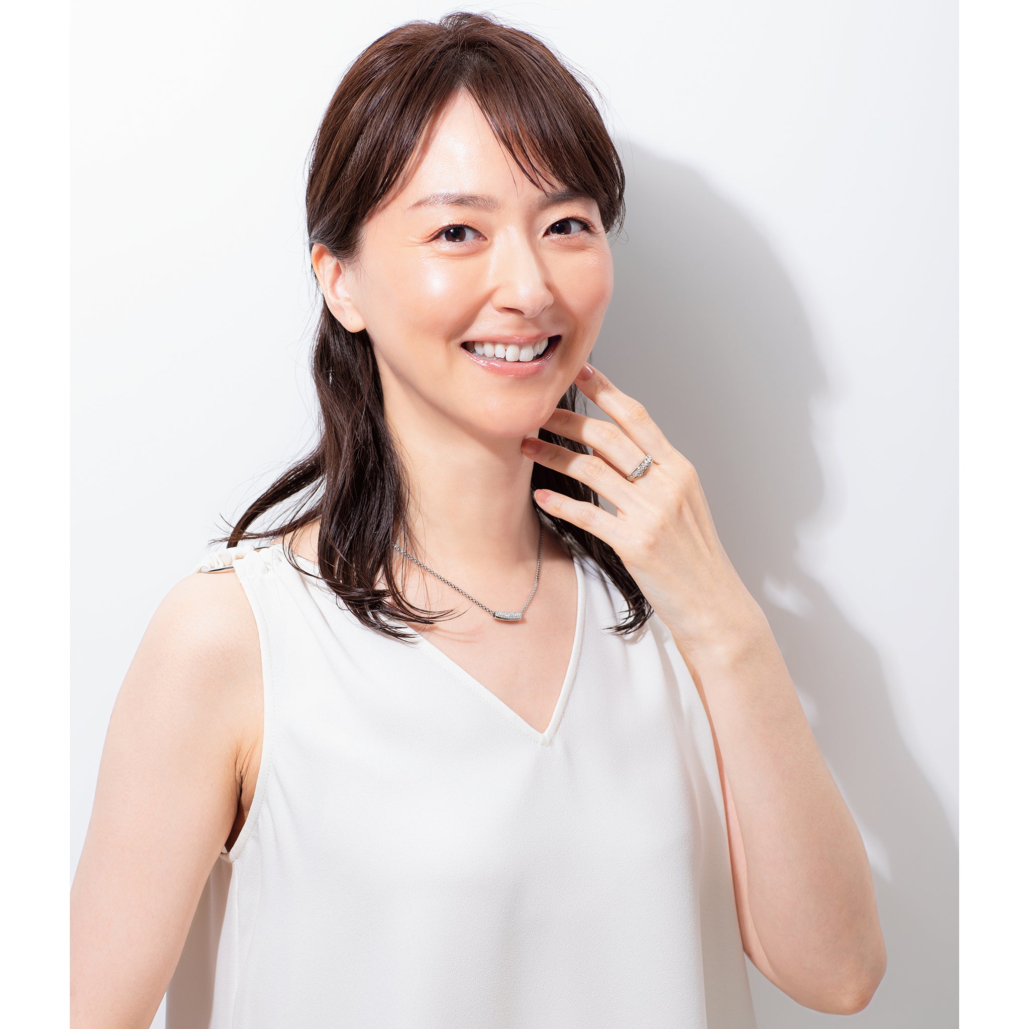 【限定3点】ダイヤモンド プラチナネックレス(リバーシブル/4月誕生石)《26H00302》