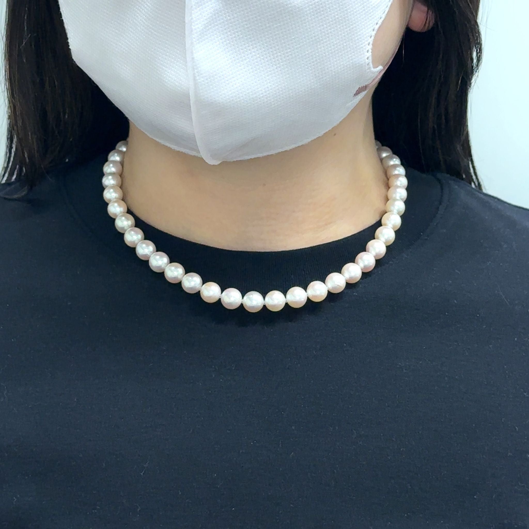 パール ネックレス(アコヤ真珠/9mm/宇和島産/6月誕生石/原産地証明書付)《26H01004》