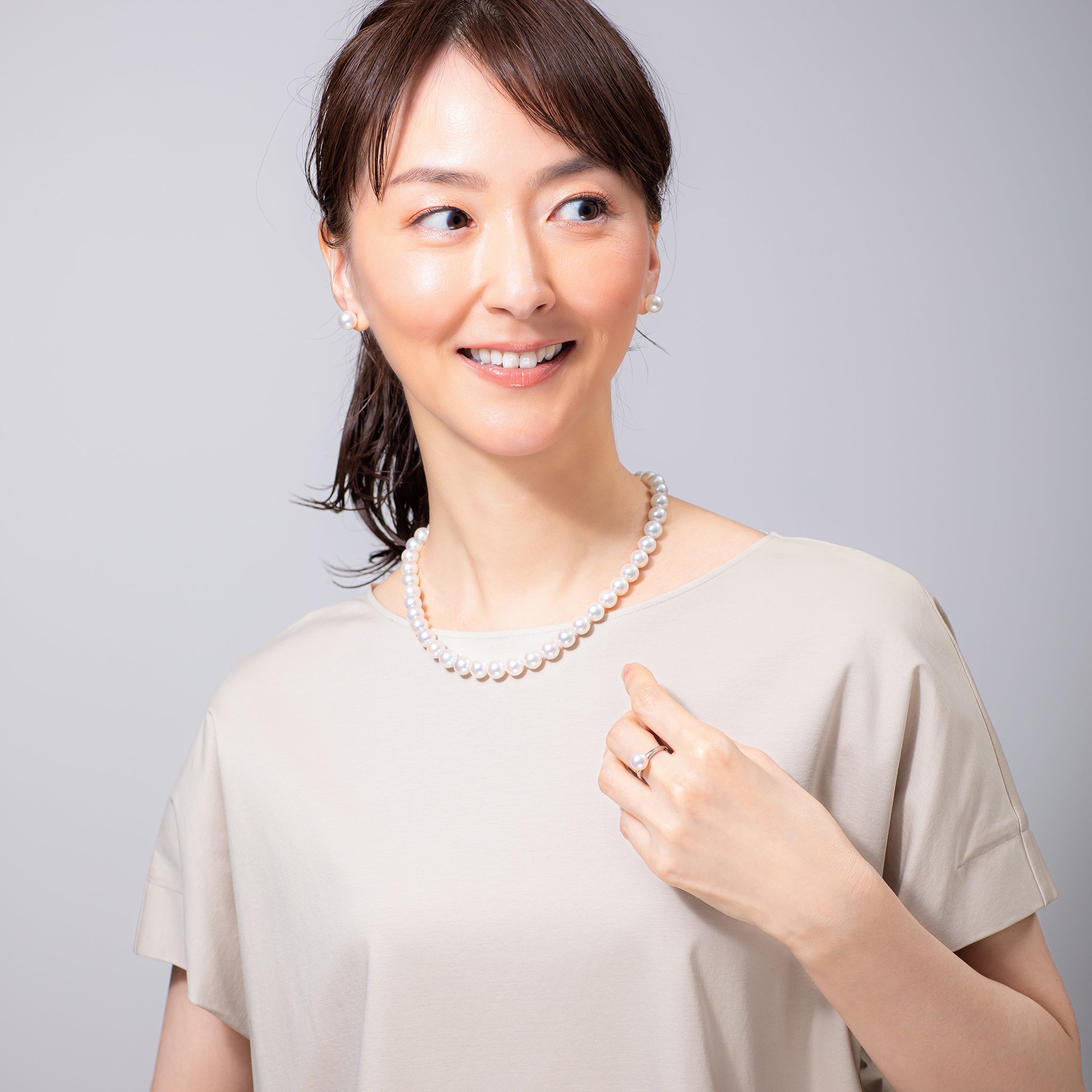 パール ネックレス(アコヤ真珠/9mm/宇和島産/6月誕生石/原産地証明書付)《26H01004》