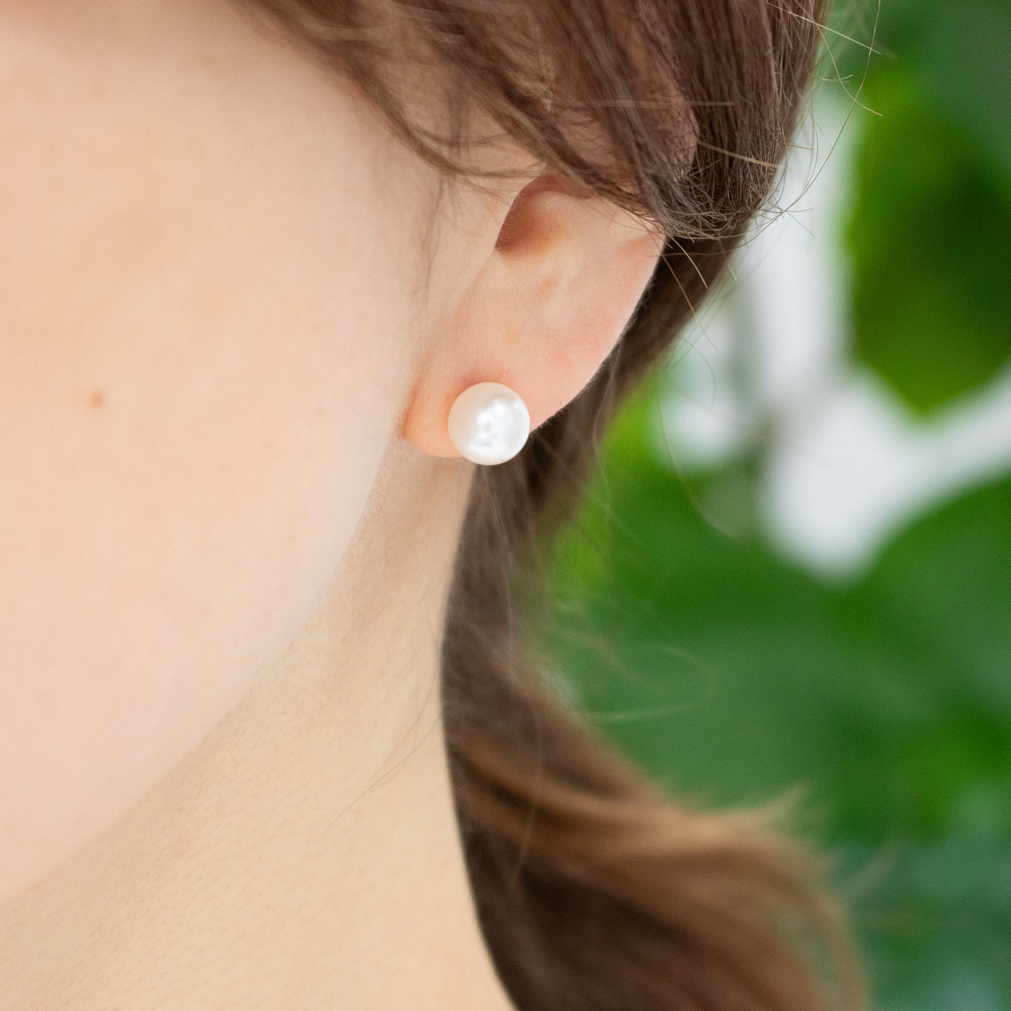 パール プラチナピアス(アコヤ真珠/7.5mm/宇和島産/6月誕生石/原産地証明書付)《26H01005》