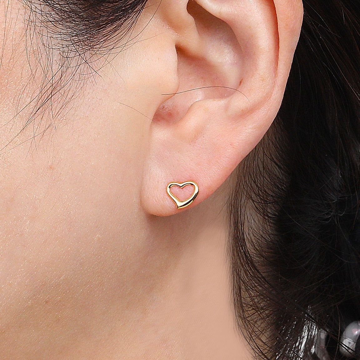 K18ピアス(ハートモチーフ)《26H03801》