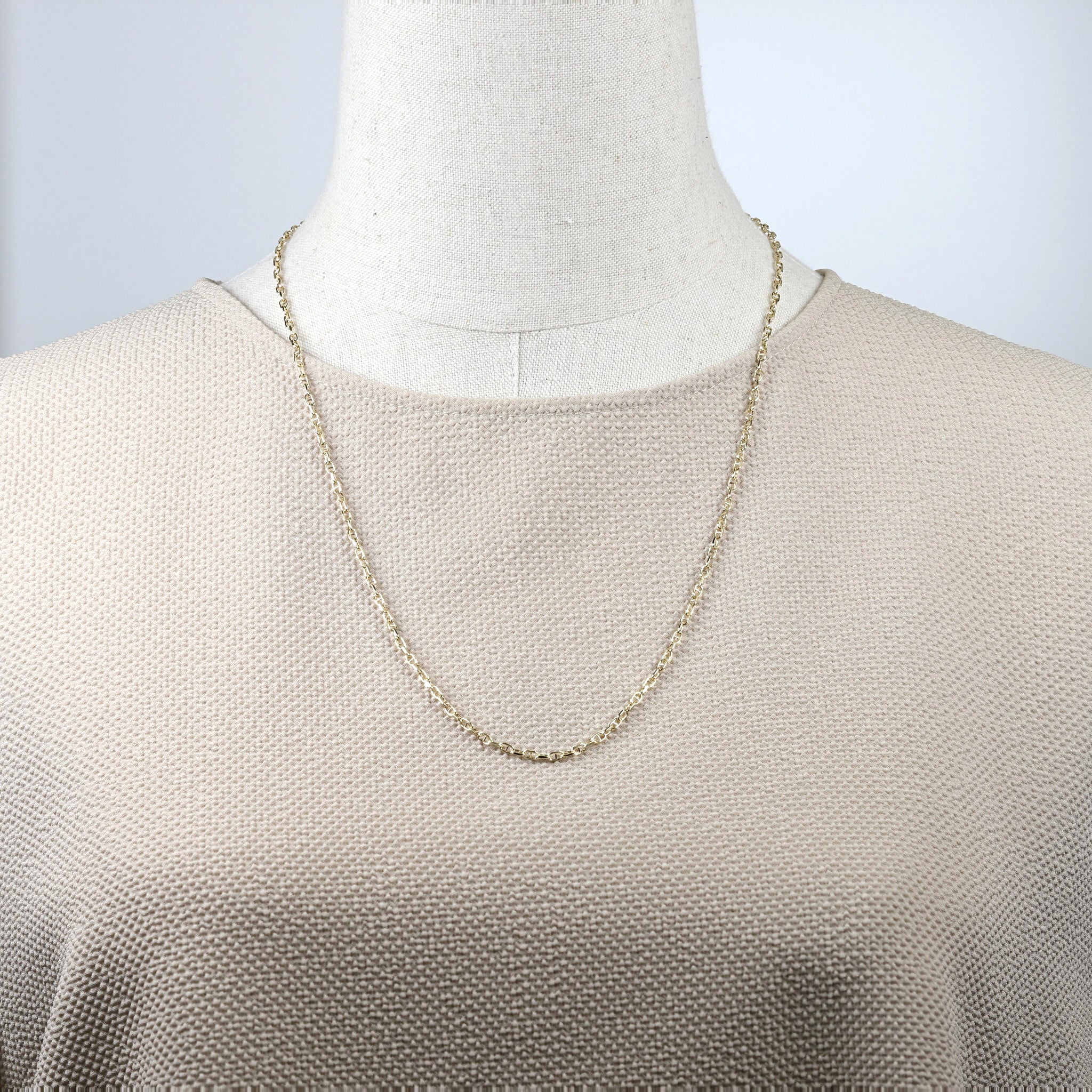 【限定3点】K18ネックレス(ロング/60cm/イタリア製)《26N00411》