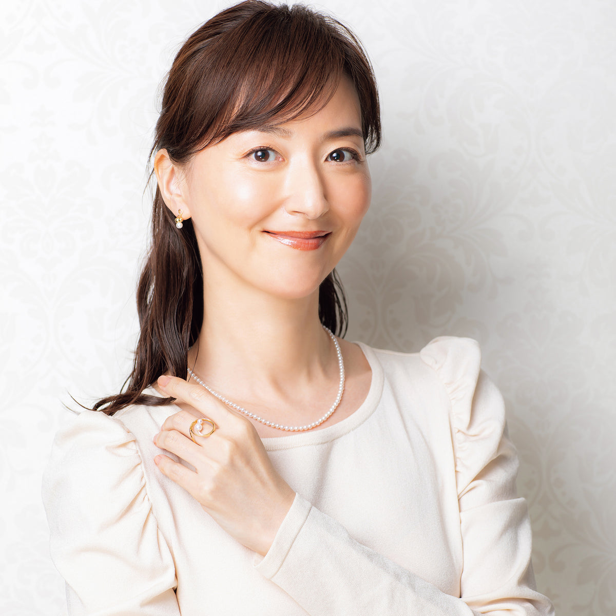 パール K18ピアス(アコヤ真珠/6月誕生石)《26N00603》