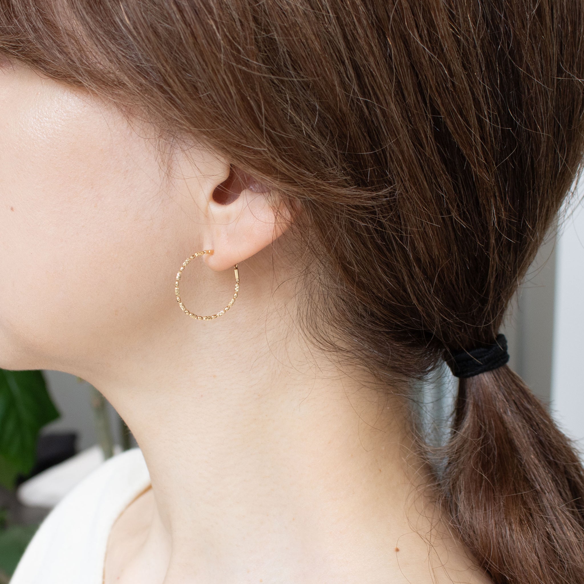 K18ピアス(フープ)《26N01205》