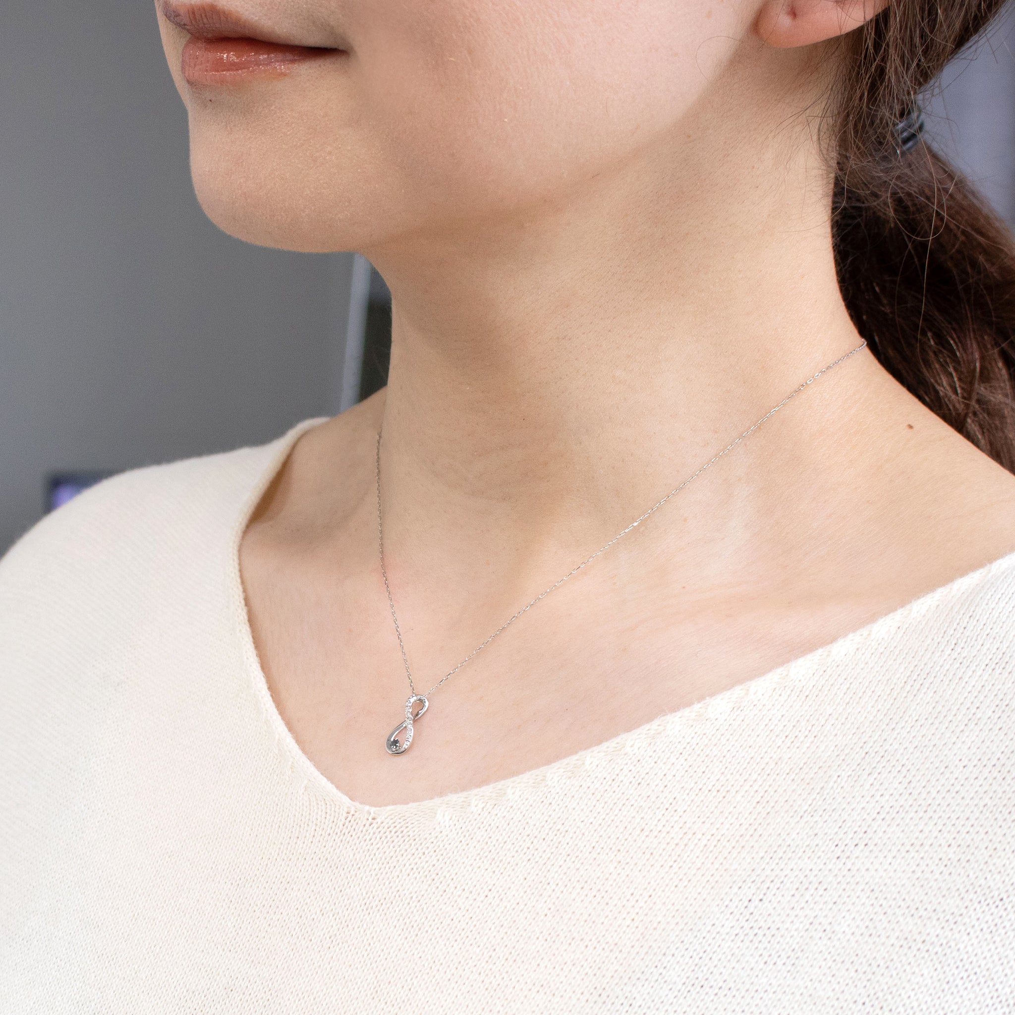 【限定1点】アレキサンドライト/ダイヤモンド プラチナネックレス(6月誕生石)《26T10106》