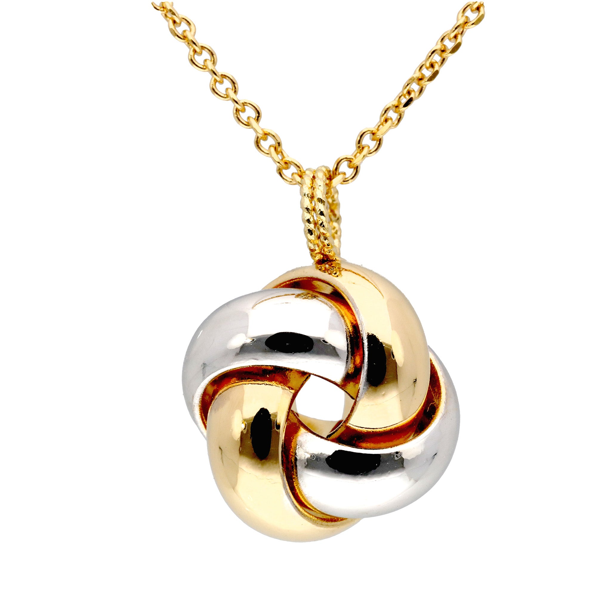 K18ネックレス(コンビカラー/イタリア製)《26T10124》