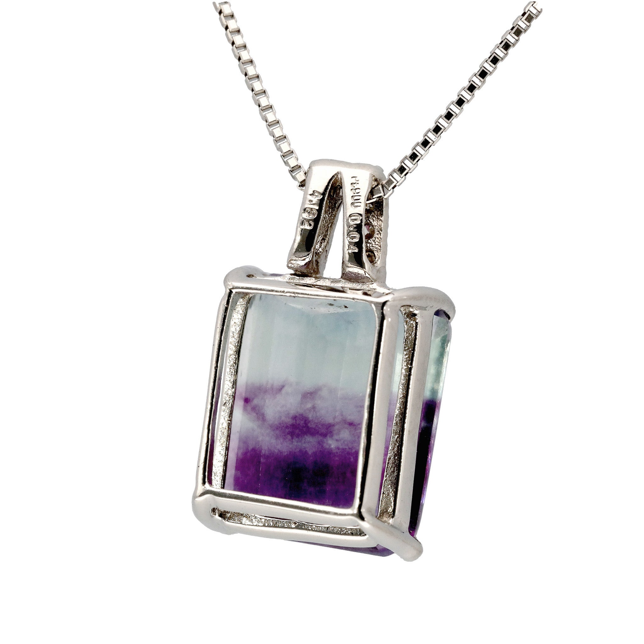 【限定1点】パーティーカラードフローライト/ダイヤモンド プラチナネックレス(4.32カラット)《26T10133》