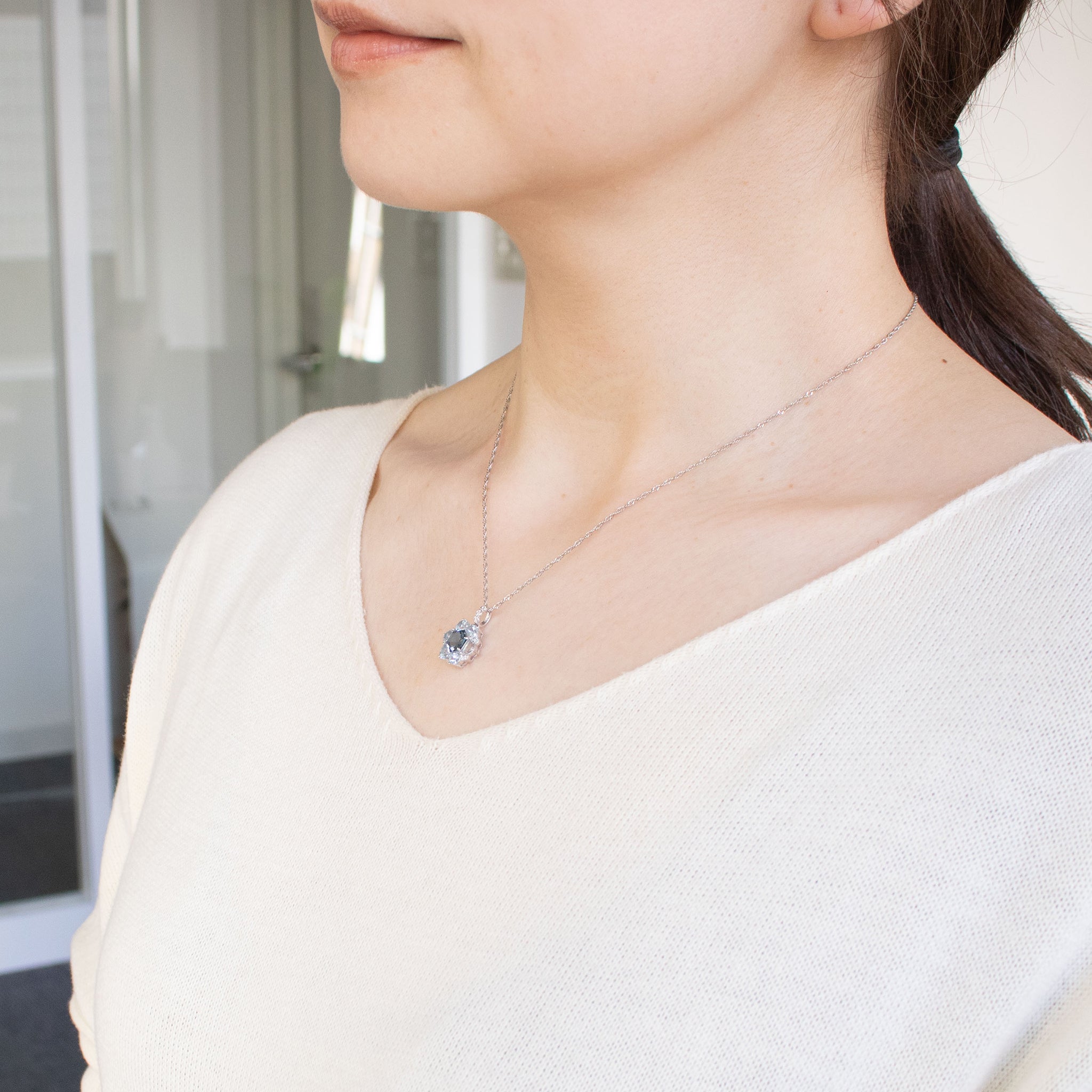 【限定1点】ブルートパーズ/アクアマリン K18ペンダントトップ《26T10143》