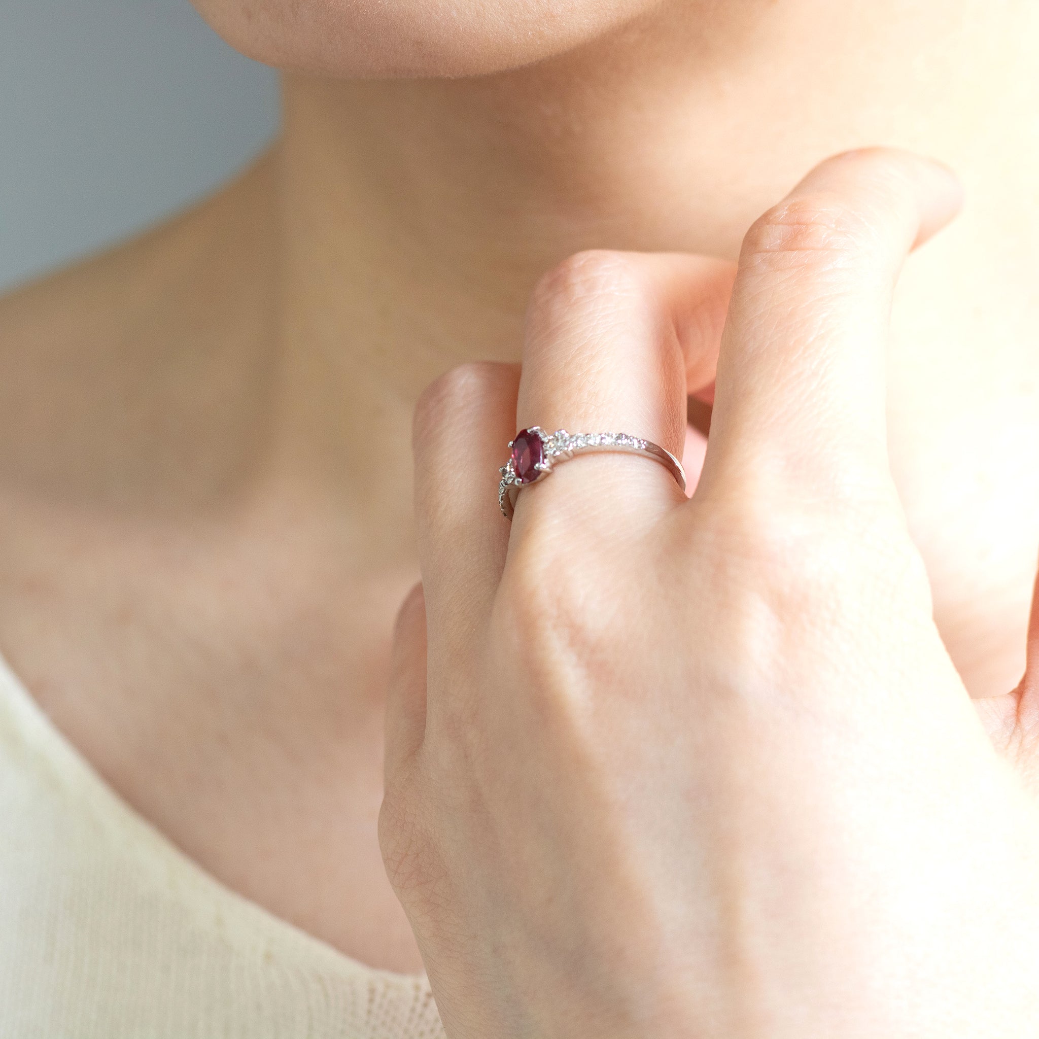 【限定1点】ルビー/ダイヤモンド プラチナリング(0.53カラット/ピジョンブラッド/鑑別書付/7月誕生石)《26T10159》