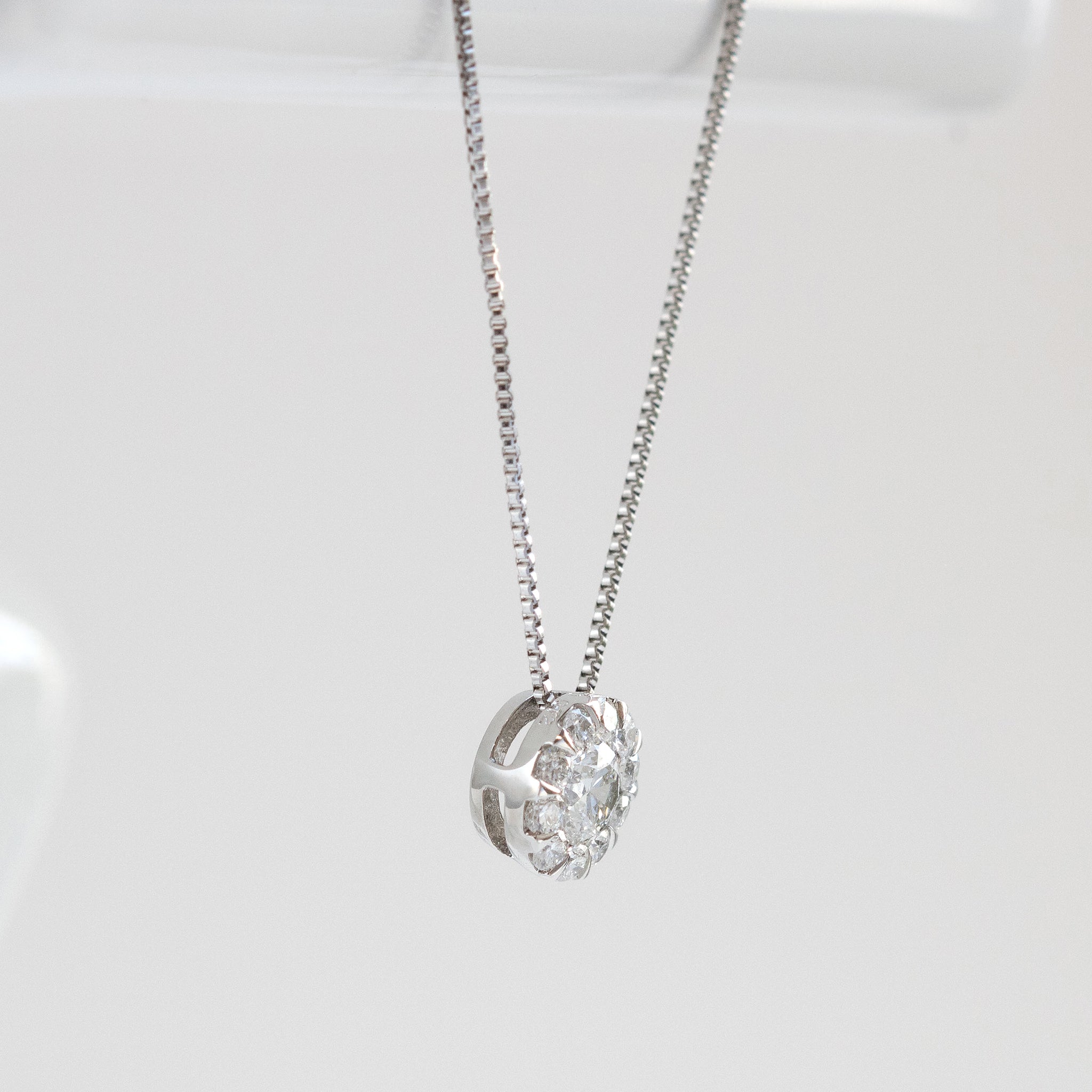 【限定2点】ダイヤモンド プラチナネックレス(0.18カラット/Dカラー/SIクラス/EX/グレーディングレポート付/4月誕生石)《26T10162》