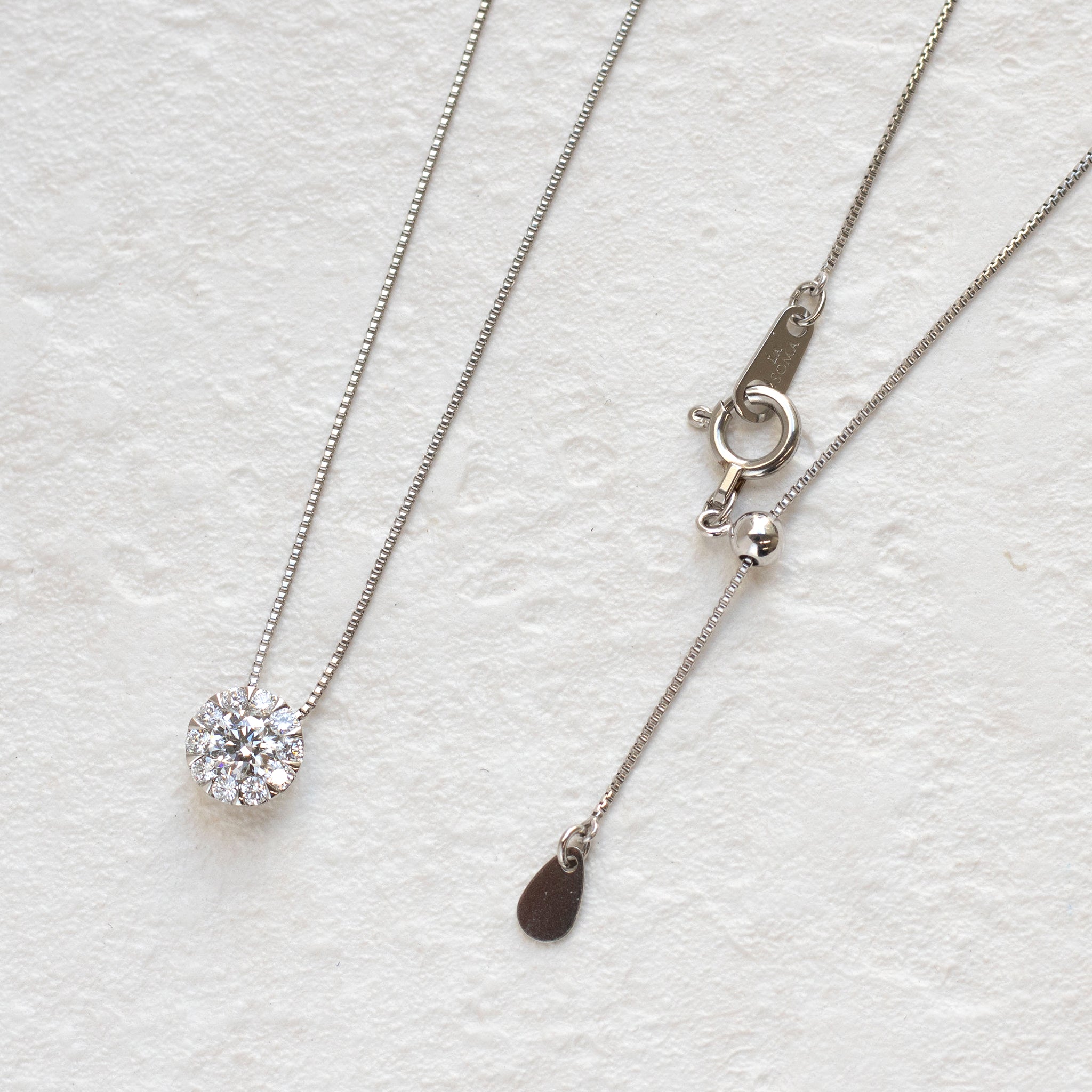 【限定2点】ダイヤモンド プラチナネックレス(0.18カラット/Dカラー/SIクラス/EX/グレーディングレポート付/4月誕生石)《26T10162》