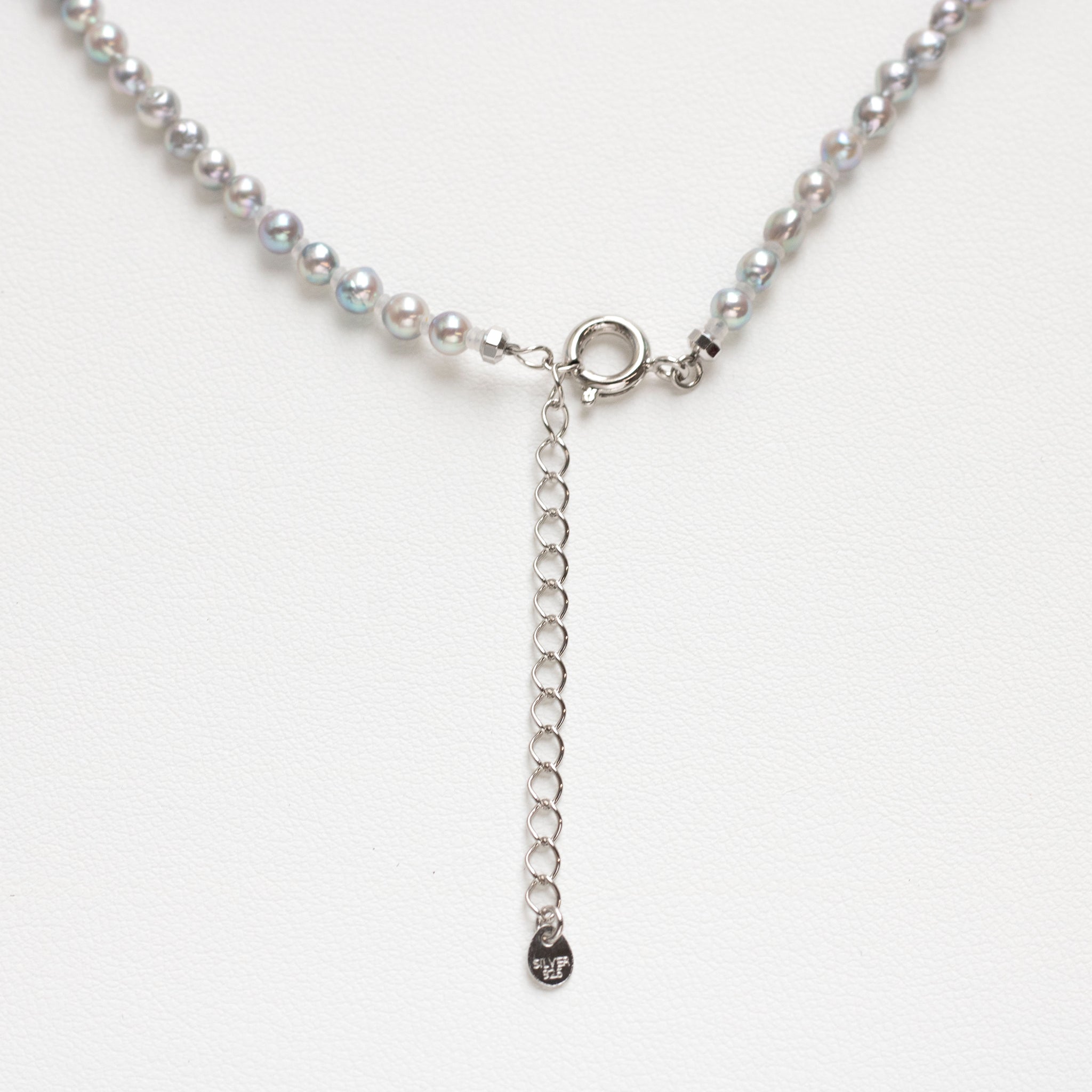 【限定2点】パール ネックレス(アコヤ真珠/3.5mm/ナチュラルブルー系/6月誕生石)《26T10163》