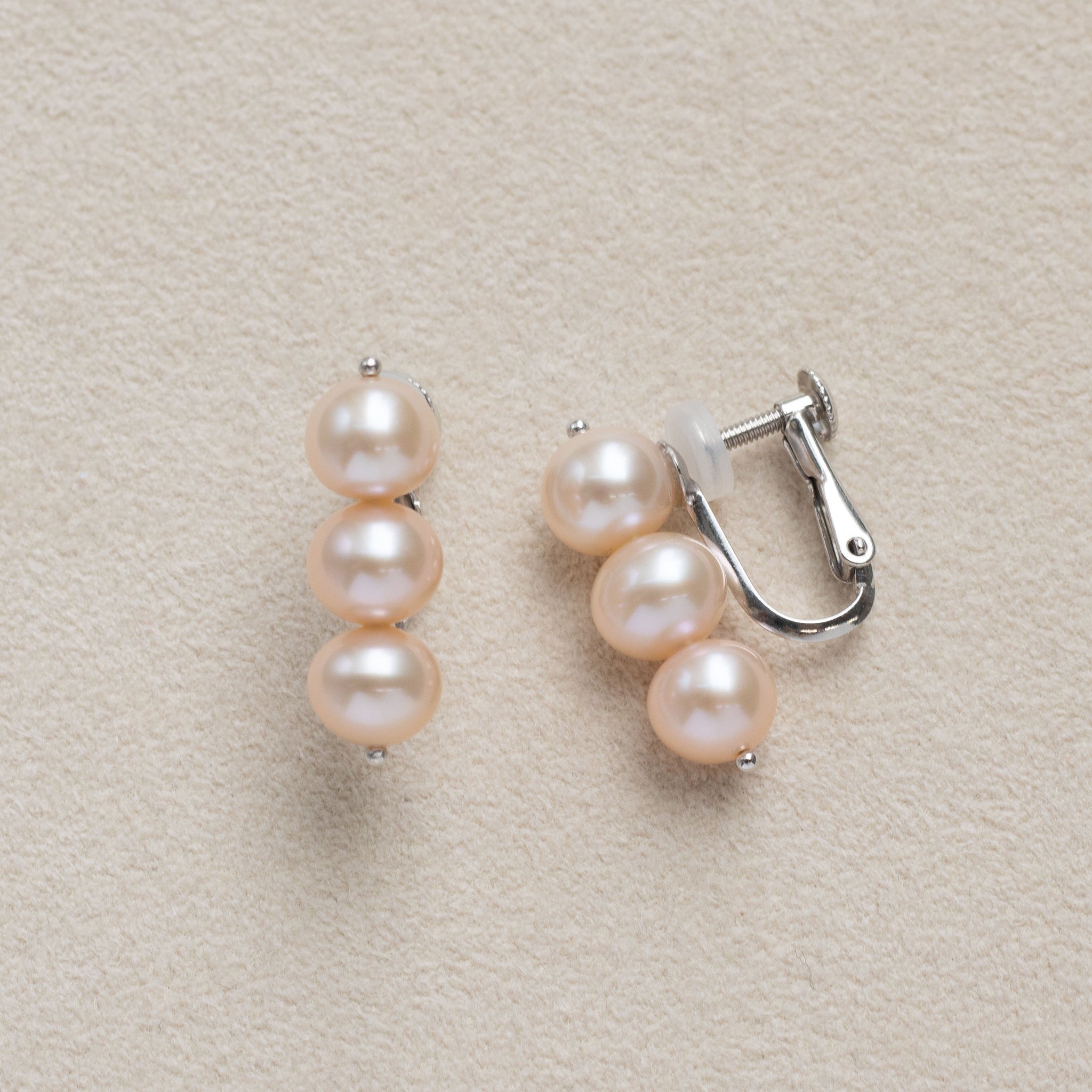 限定6点】パール シルバーイヤリング(淡水真珠/6.5mm/ナチュラル