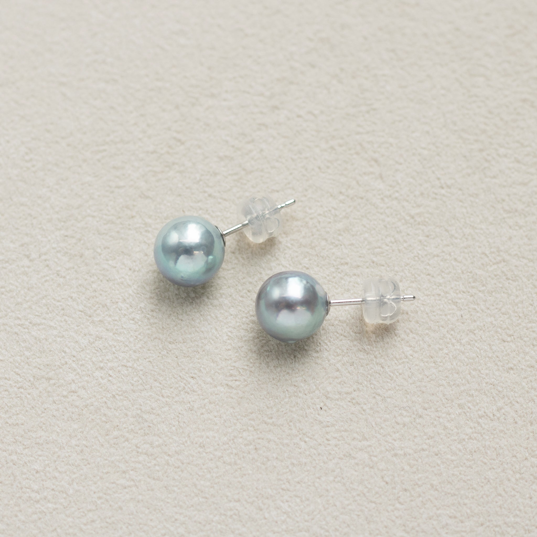 【限定2点】パール K14ピアス(アコヤ真珠/8mm/ナチュラルブルー系/6月誕生石)《26T10172》