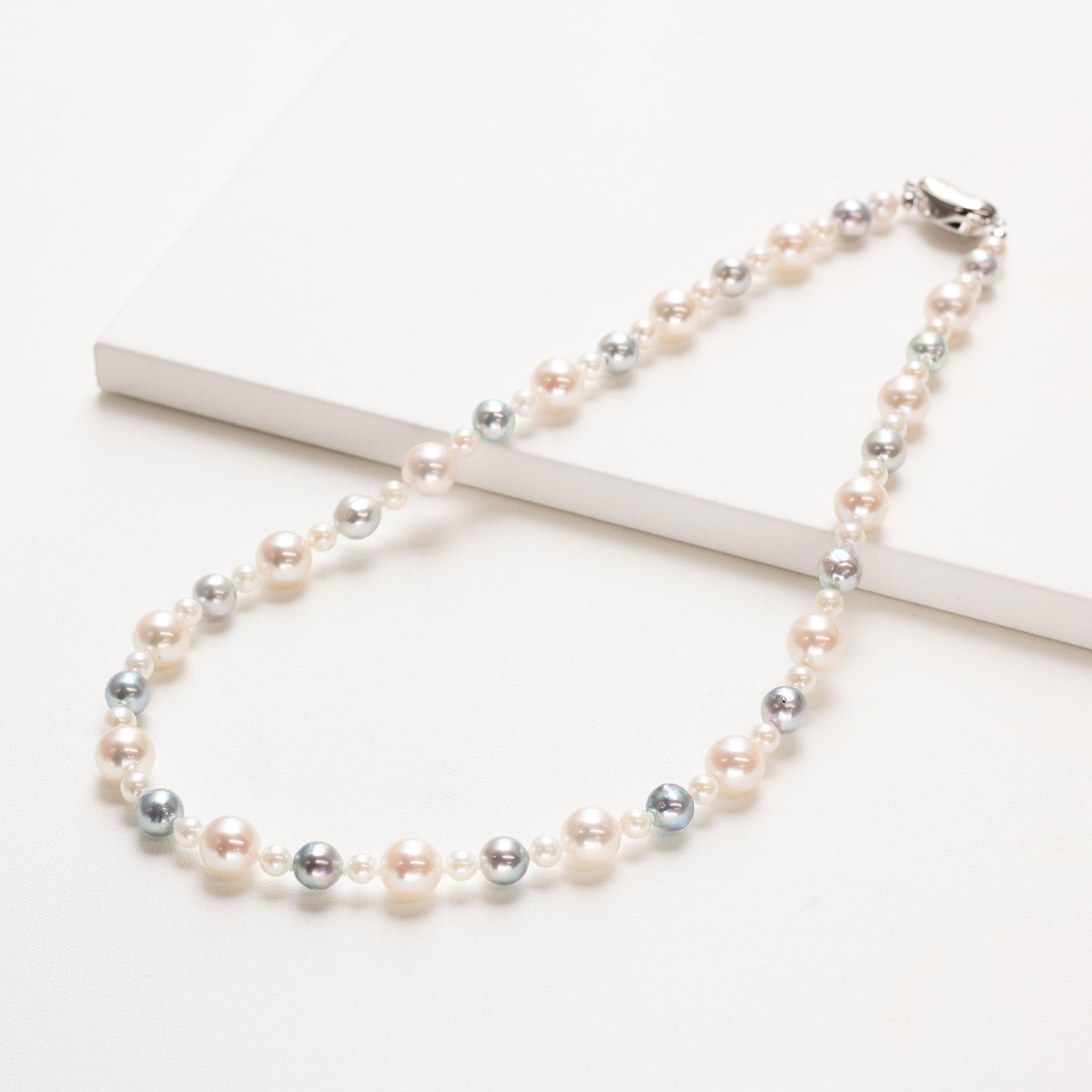 【限定1点】パールネックレス(アコヤ真珠/4.5~8.5mm/6月誕生石)《26T10215》