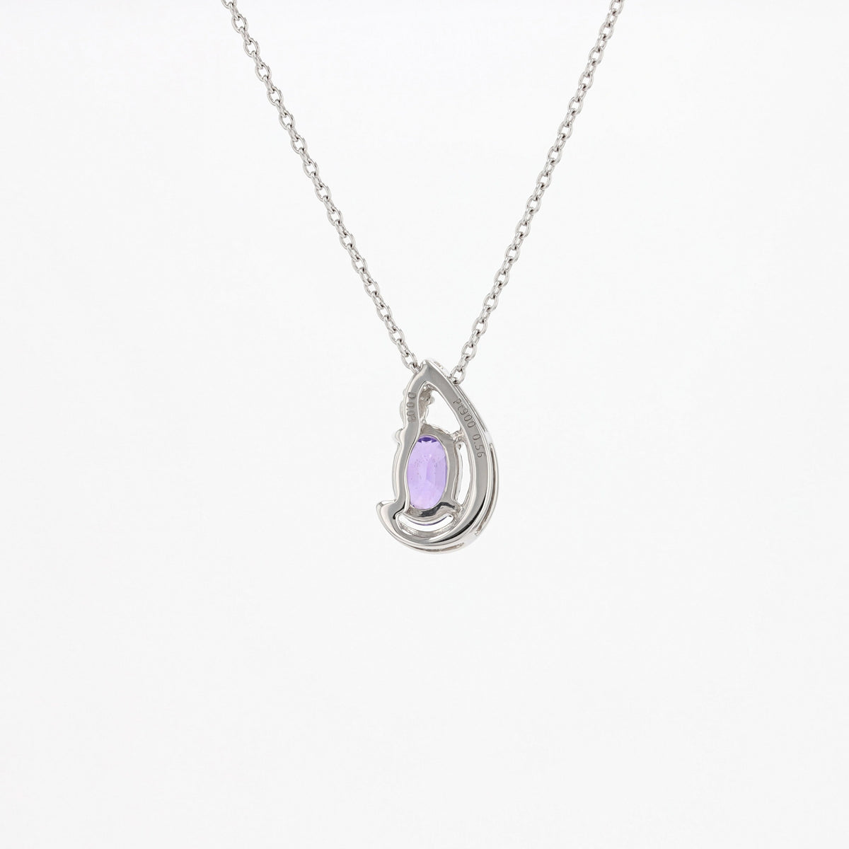 【限定1点】サファイア/ダイヤモンド プラチナネックレス(ノーヒート/非加熱/9月誕生石)《26T10227》
