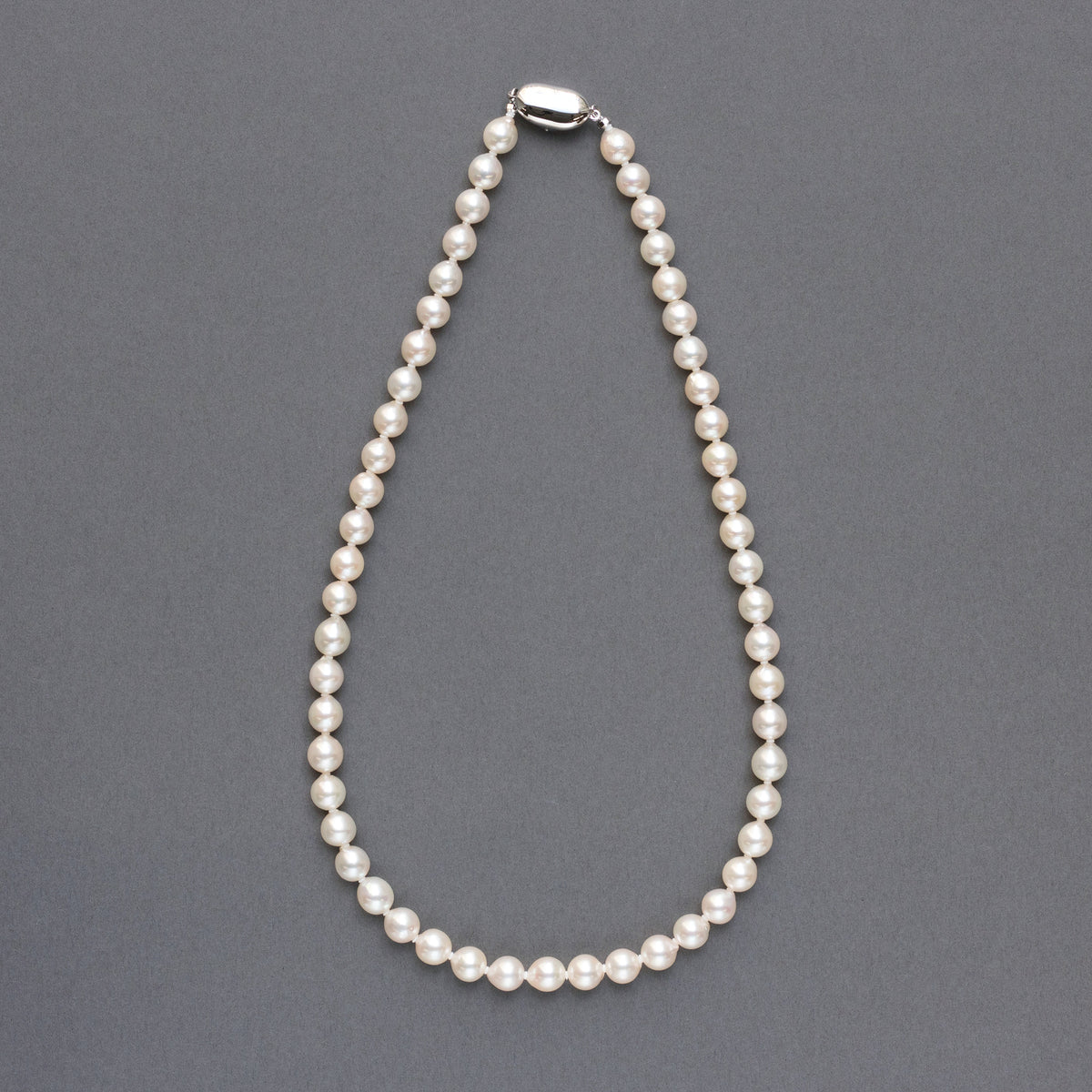 【限定1点】パールネックレス(アコヤ真珠/7mm/セミバロック珠/6月誕生石)《26T10254》