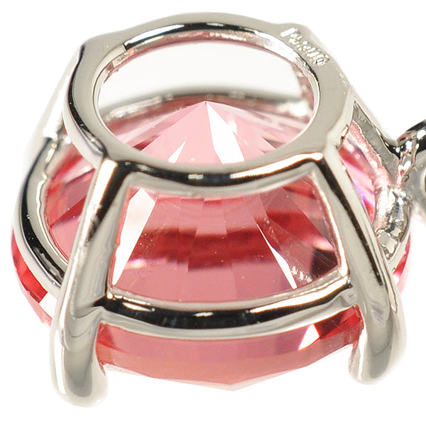 パパラチアサファイア プラチナネックレス(クレサンベール/1カラットUP/ラウンドブリリアント/9月誕生石)《WPDP2580》