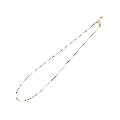 K18チェーン(イエローゴールド/カットボール/幅1.0mm/45cm/フリーアジャスター)《WNKY3739》