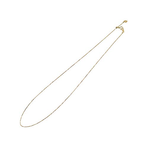 K18チェーン(イエローゴールド/カットボール/幅0.8mm/45cm/フリーアジャスター)《WNKY3735》