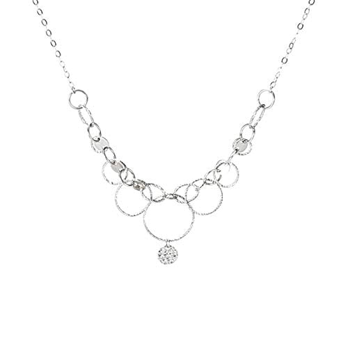 K18ネックレス(サークルモチーフ/サークル)《BNKY9922》