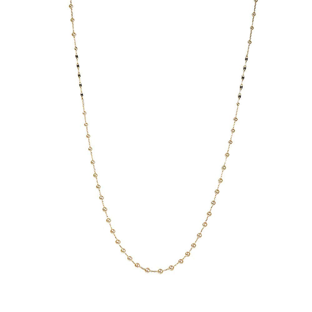 パール K14ネックレス(アコヤ真珠/ベビーパール/2.5mm~3.5mm/6月誕生石)《JNKQ1046》