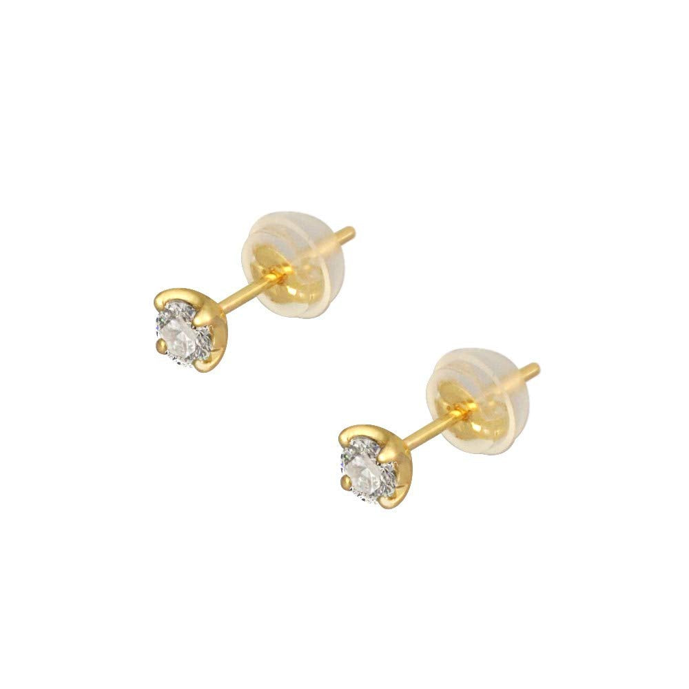 ダイヤモンド K18ピアス(計0.26カラット/FカラーUP/VS2UP/EXCELLENT/スタッド/4月誕生石)《WEPD3374》