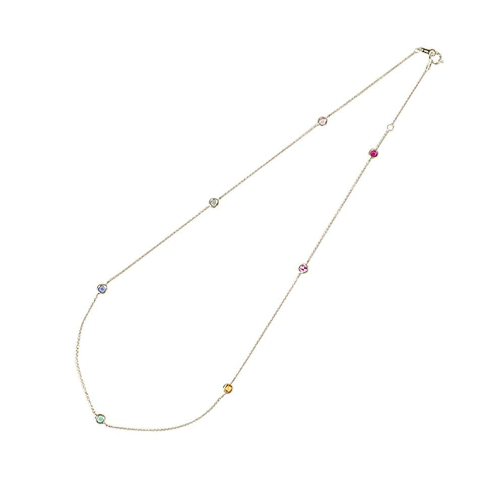 マルチカラー シルバーネックレス(クレサンベール/アミュレット/ステーション)《WPDX2019》