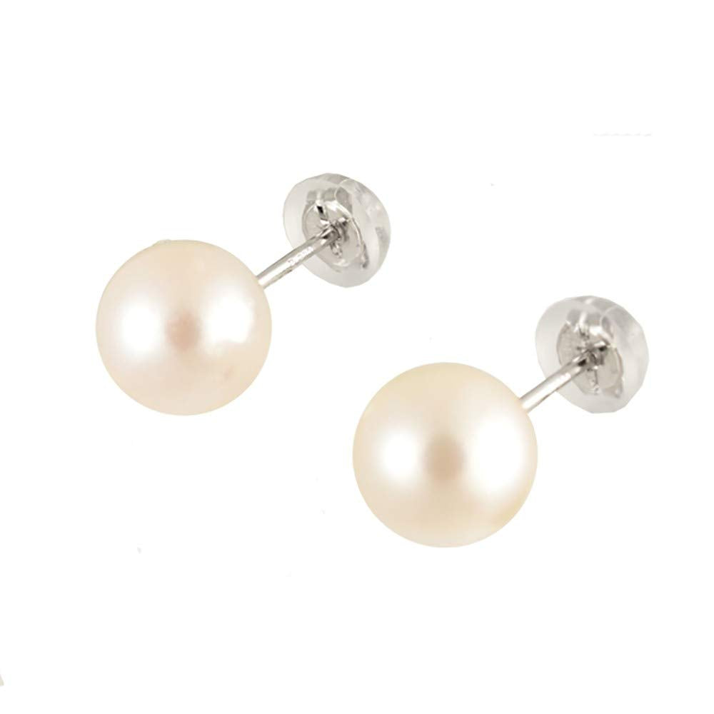 パール プラチナピアス(アコヤ真珠/8.0mm~8.5mm/スタッド/6月誕生石)《WEPQ3102》
