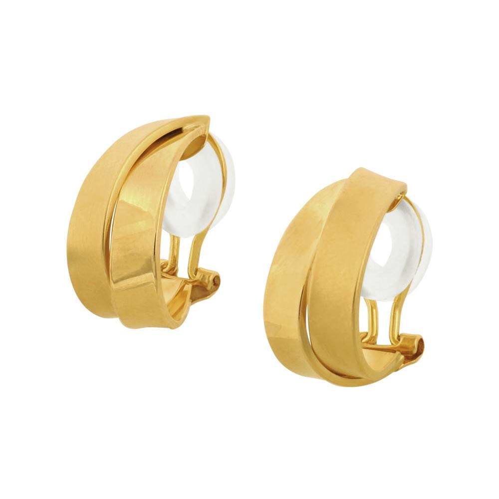 K18イヤリング(鏡面/マット)《WESY3732》