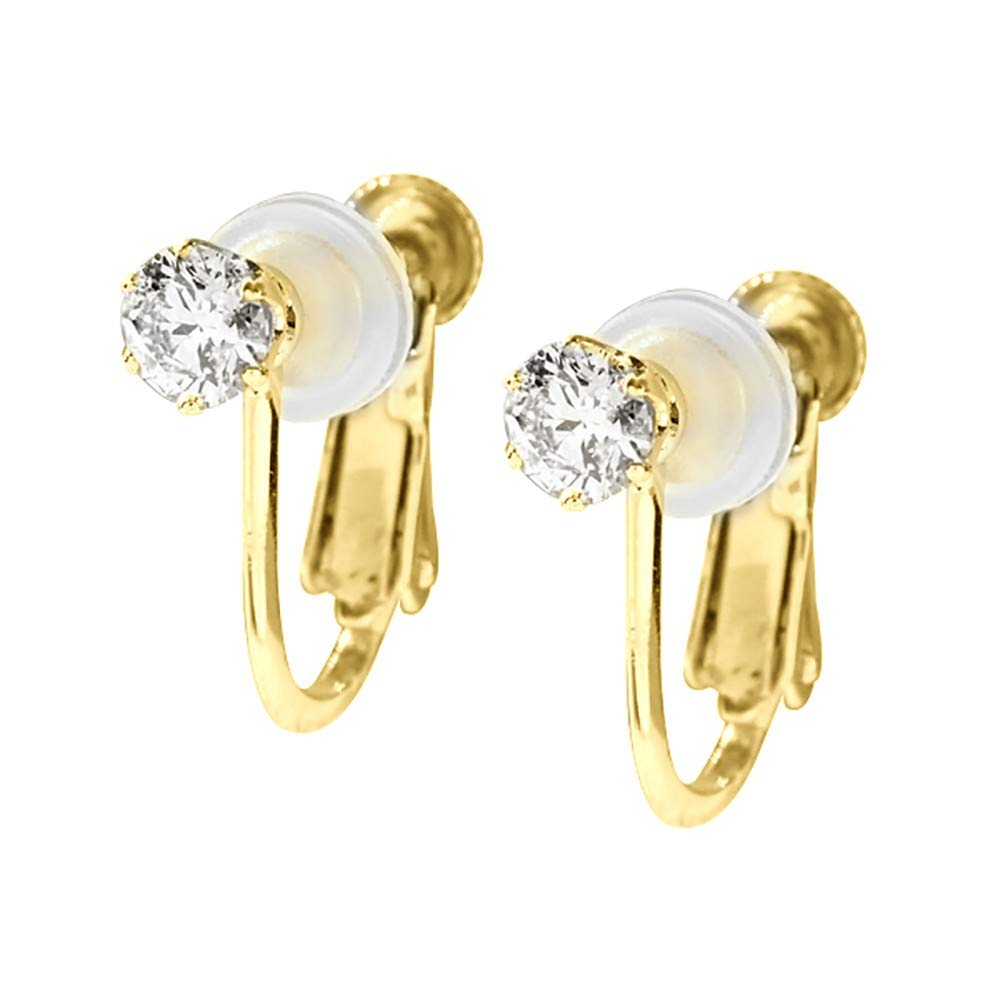 ダイヤモンド K18イヤリング(計0.4カラット/4月誕生石)《WESD2555》