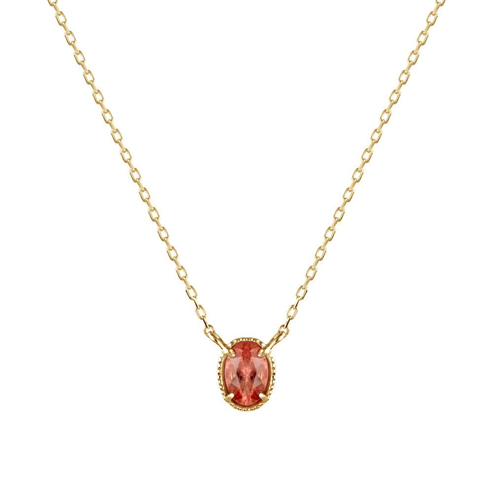 ロードクロサイト K18ネックレス(オーバル/プチ)《WPDN3487》