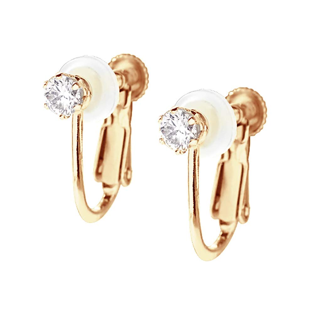 ダイヤモンド K18イヤリング(計0.2カラット/4月誕生石)《WESD2552》