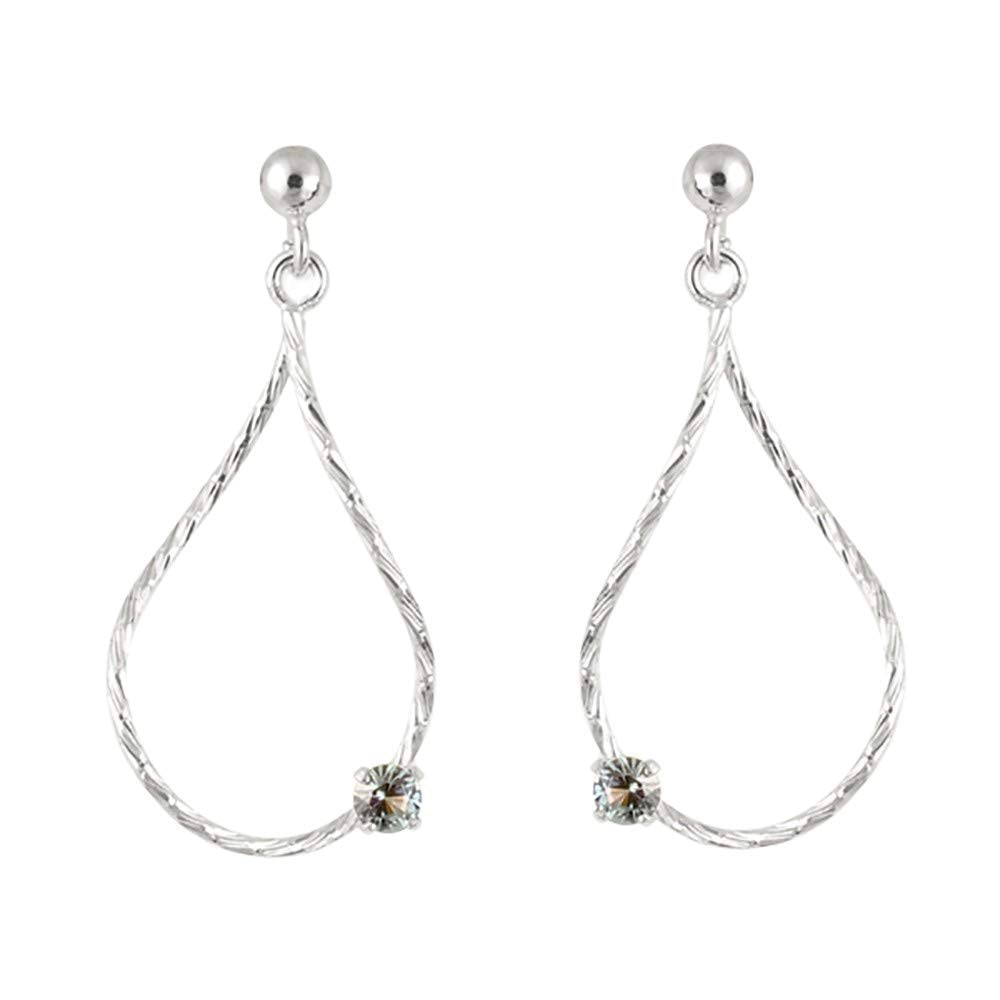 アレキサンドライト K10セラミックピアス(クレサンベール/6月