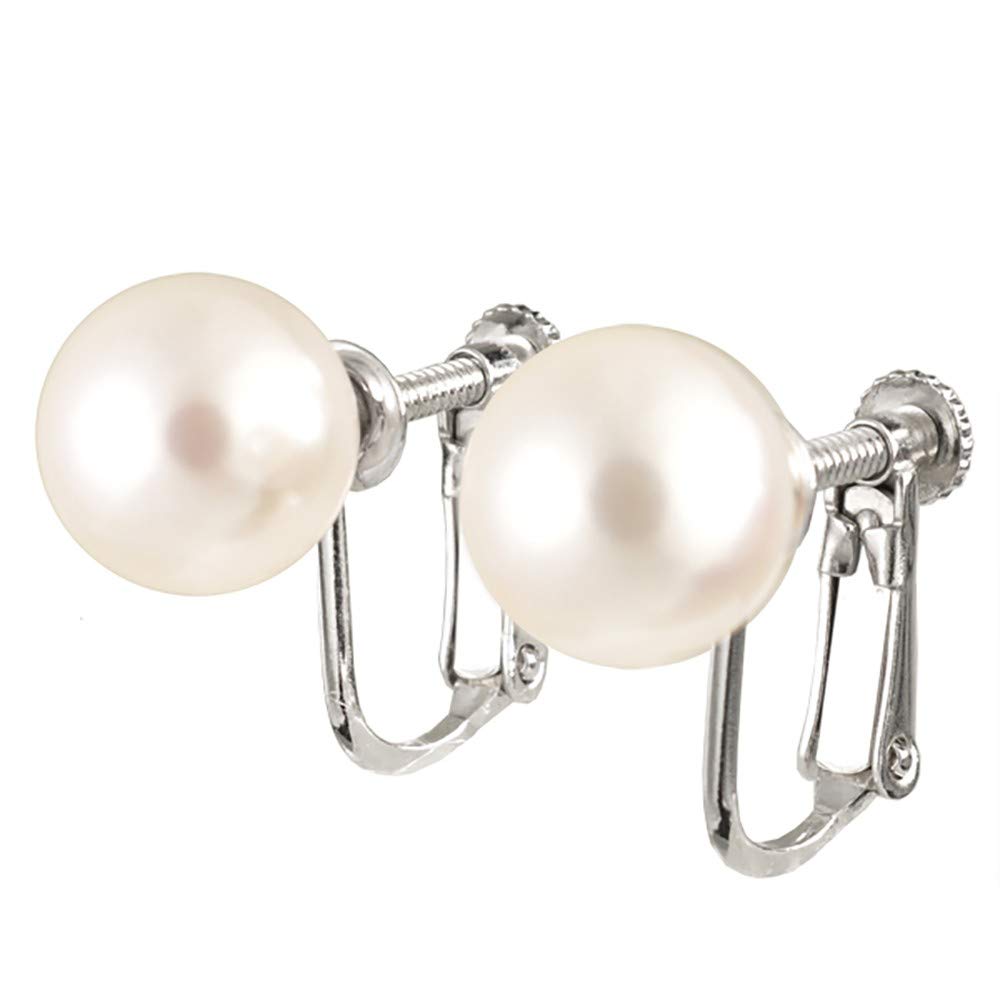 パール シルバーイヤリング(アコヤ真珠/9.0mm~9.5mm/6月誕生石)《WESQ3098》