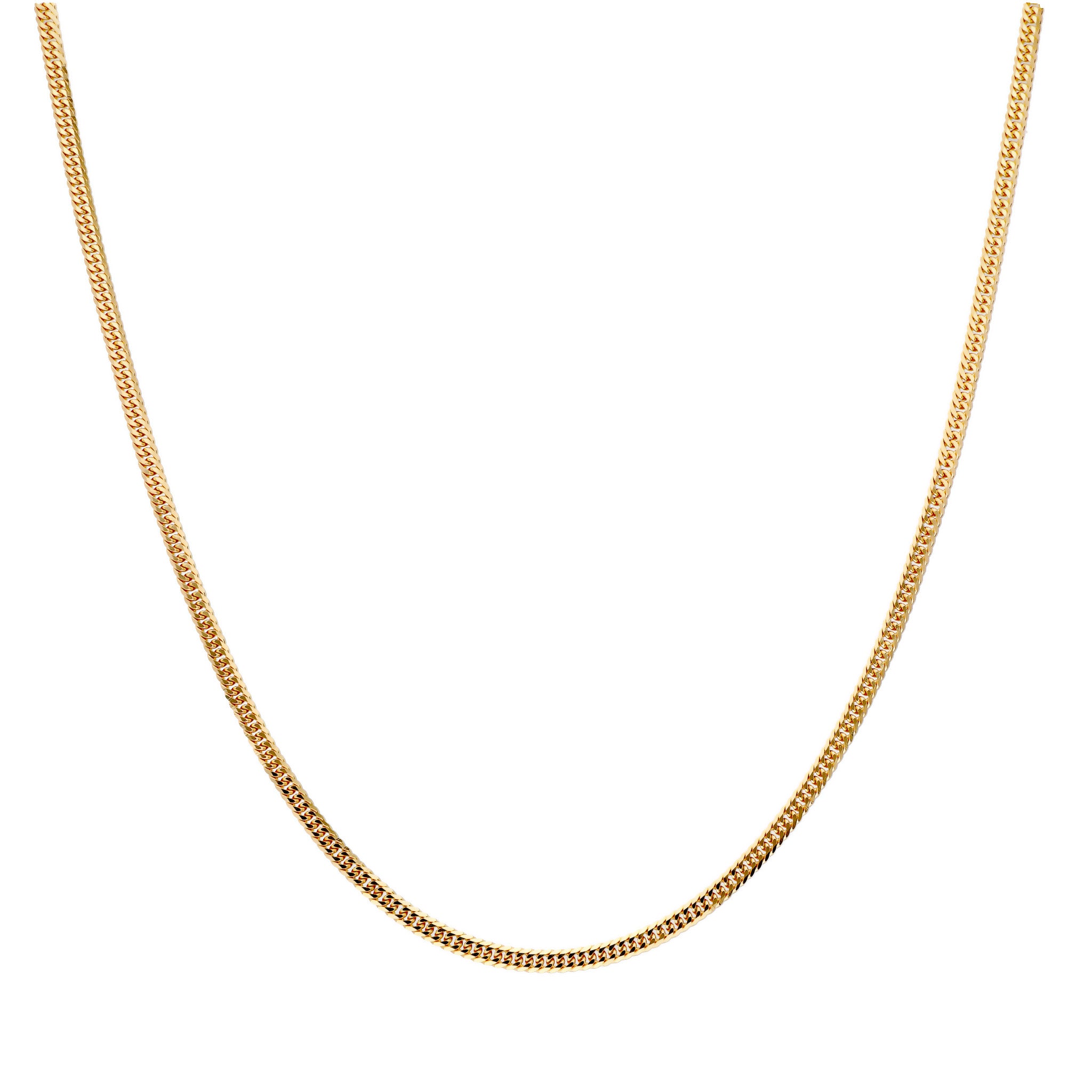 5点限定】K18イエローゴールドネックレス(喜平/6面ダブルカット