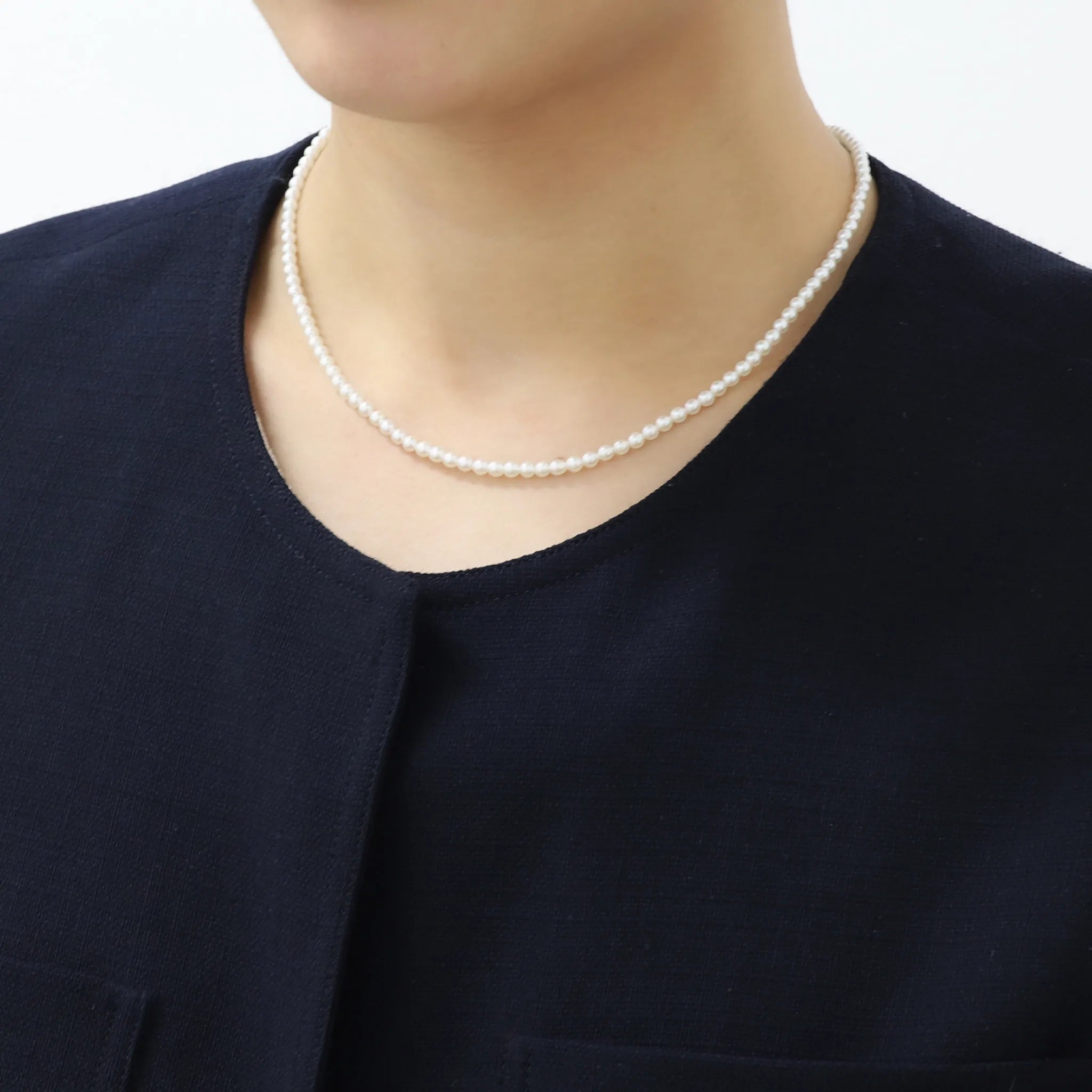 【最終価格¥50,777】パール ネックレス(アコヤ真珠/3mm/6月誕生石)《AC260710》