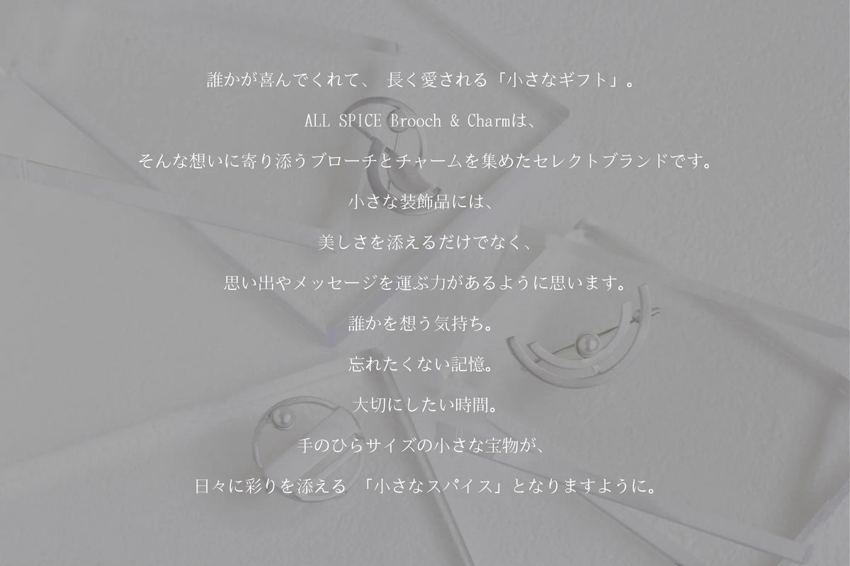 アゲート シルバーブローチ兼ペンダントトップ(Scenery/クワトロフォイル/モノクローム)《M0150002》