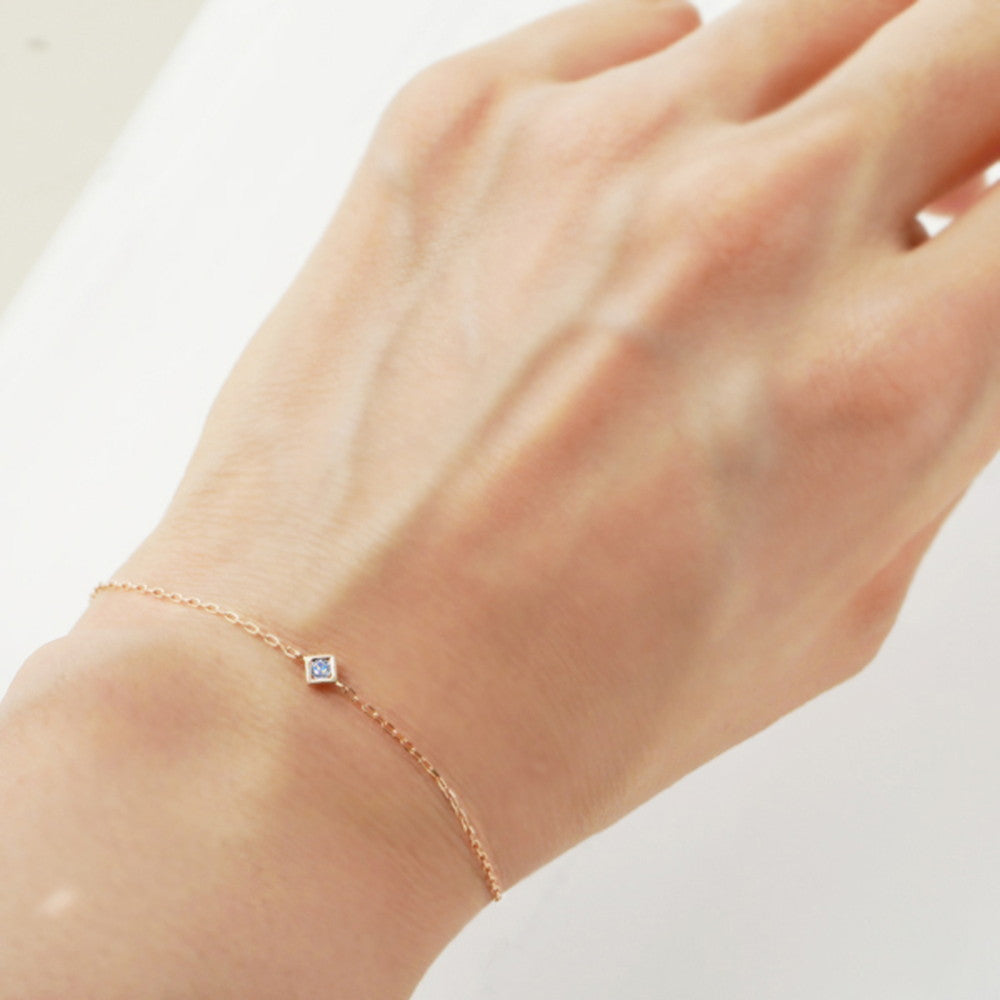 ウォーターオパール K18ブレスレット(クレサンベール/ハートチャーム/10月誕生石)《BBCW7649》